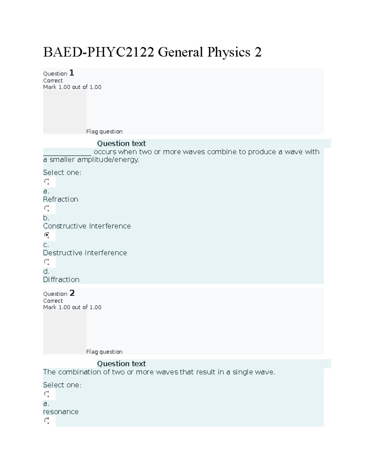 Genphysics 2222 2nd Exam Questions and Answers - Made by Sherra - Studocu