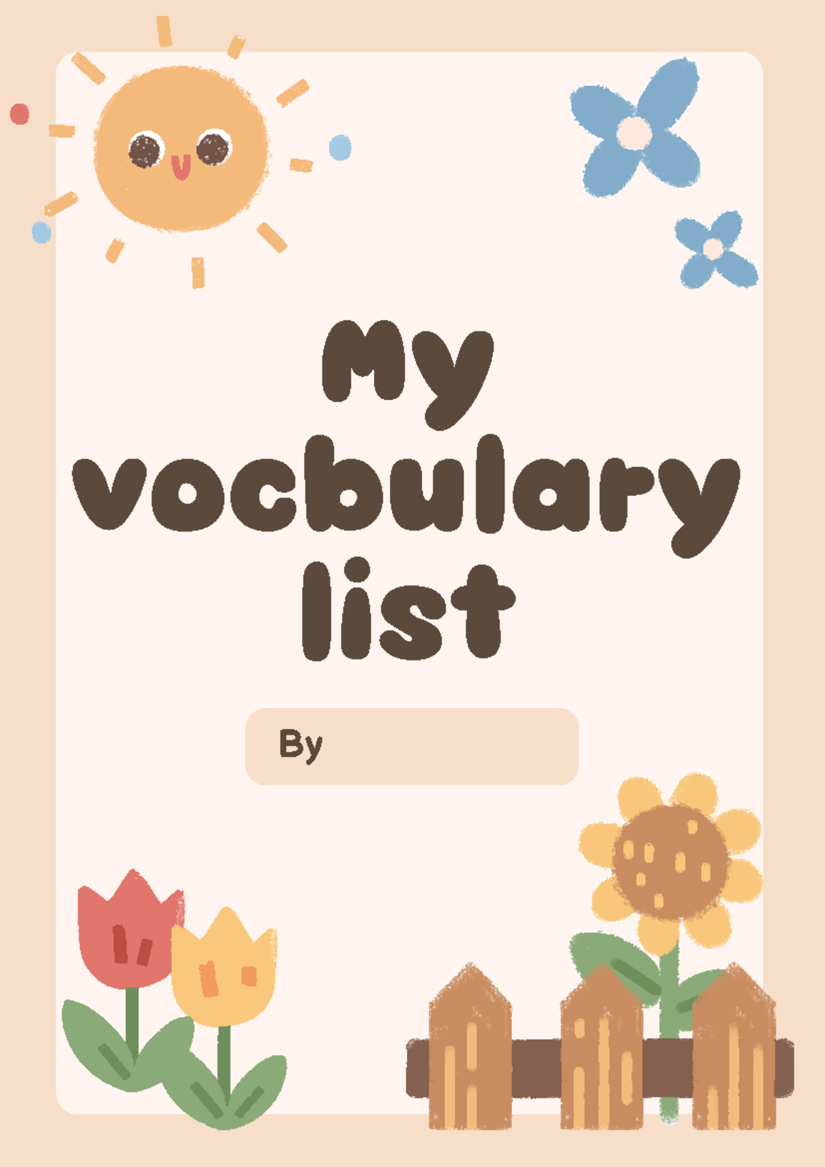 Vocabulary List for Study and Daily Planning - Studocu