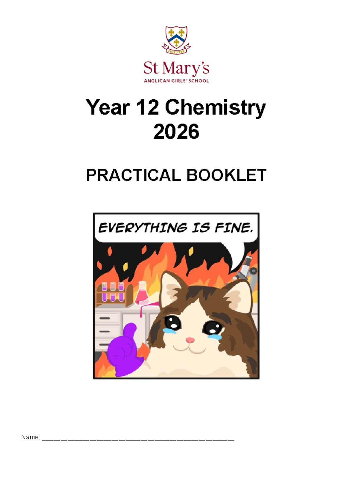 2026 Year 12 Chemistry Semester 1 Practical Booklet - Studocu
