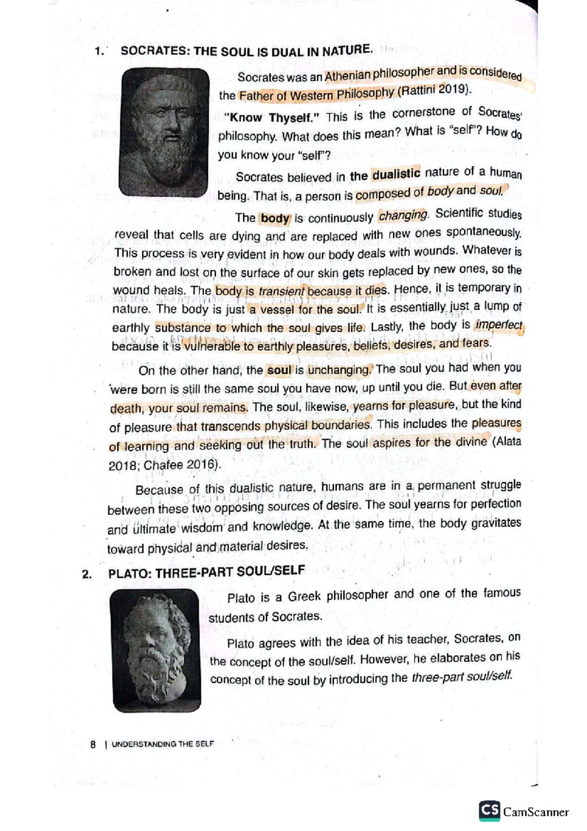 Understanding the Self: Philosophical Perspectives (CS 101) - Studocu
