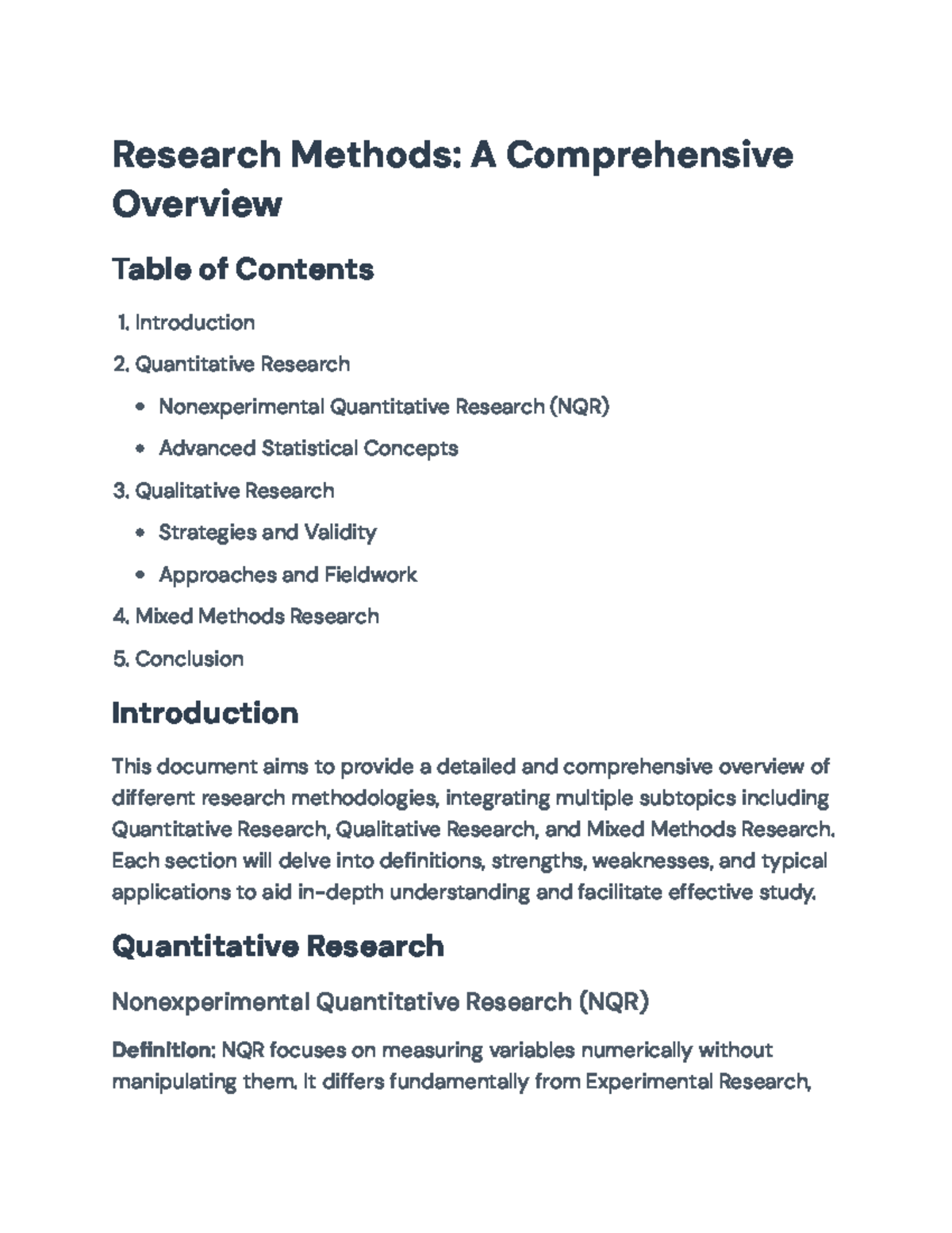 Research Methods Overview: Quantitative, Qualitative, and Mixed Methods ...