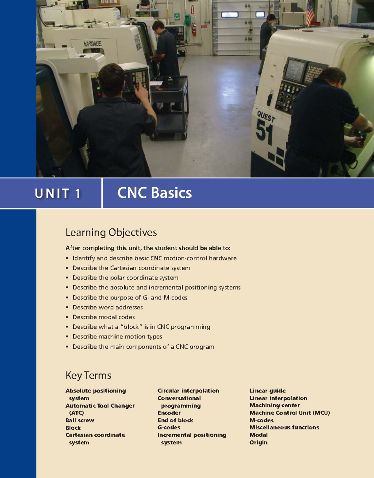 CNC 101: Unit 1 Basics of CNC Programming and Systems - Studocu