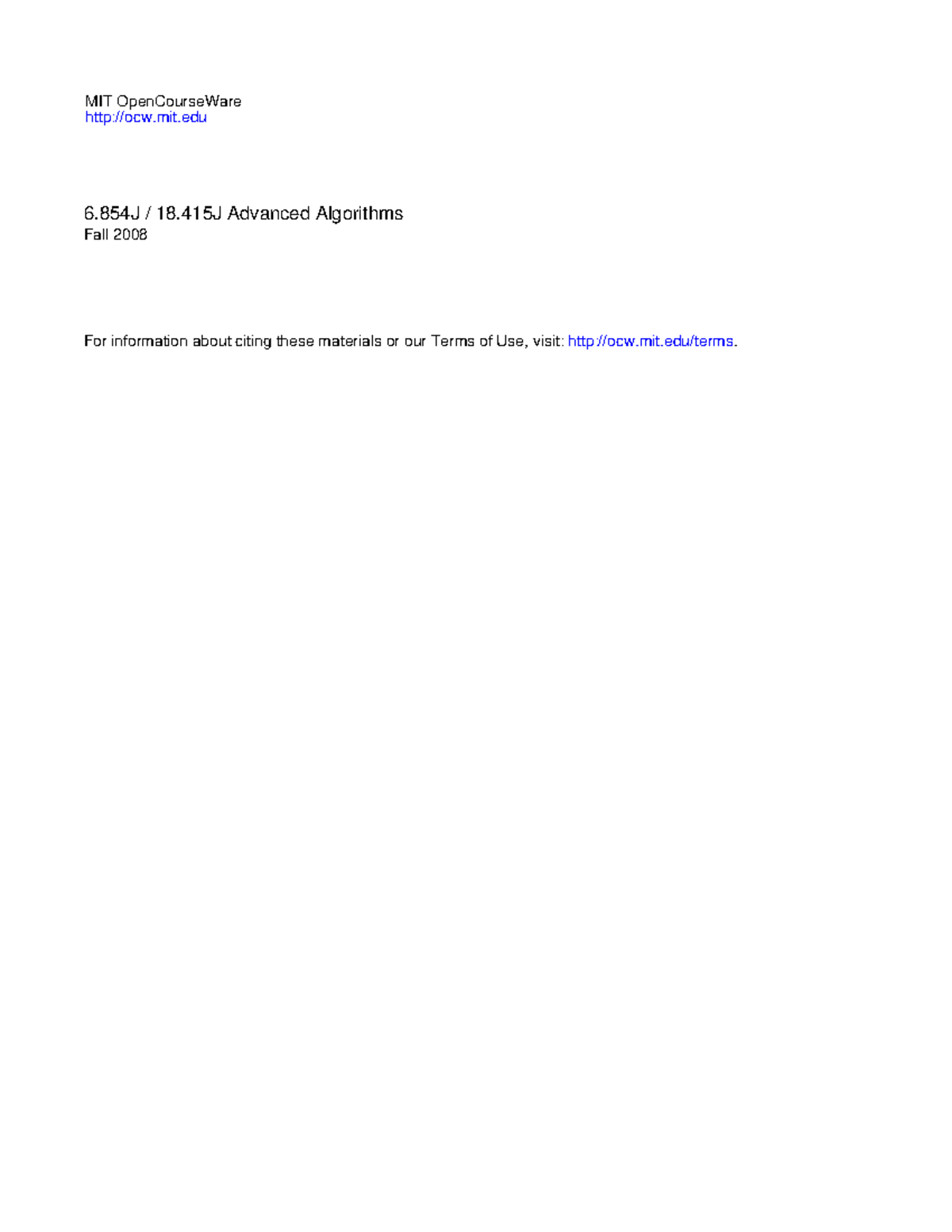 Lec6 - Lec6 - MIT OpenCourseWare ocw.mit 6 / 18 Advanced Algorithms ...