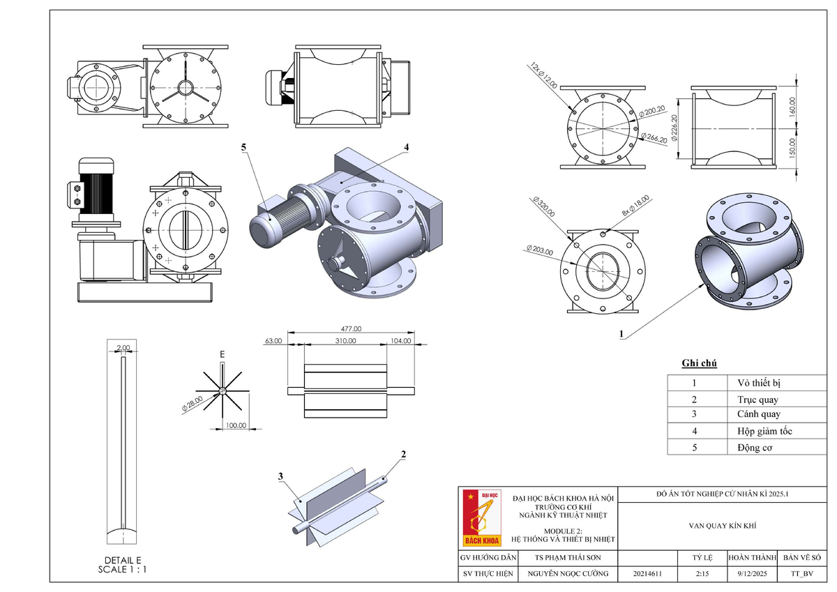 Rotary Valve Design - Bản vẽ thiết bị van quay kín khí - Studocu