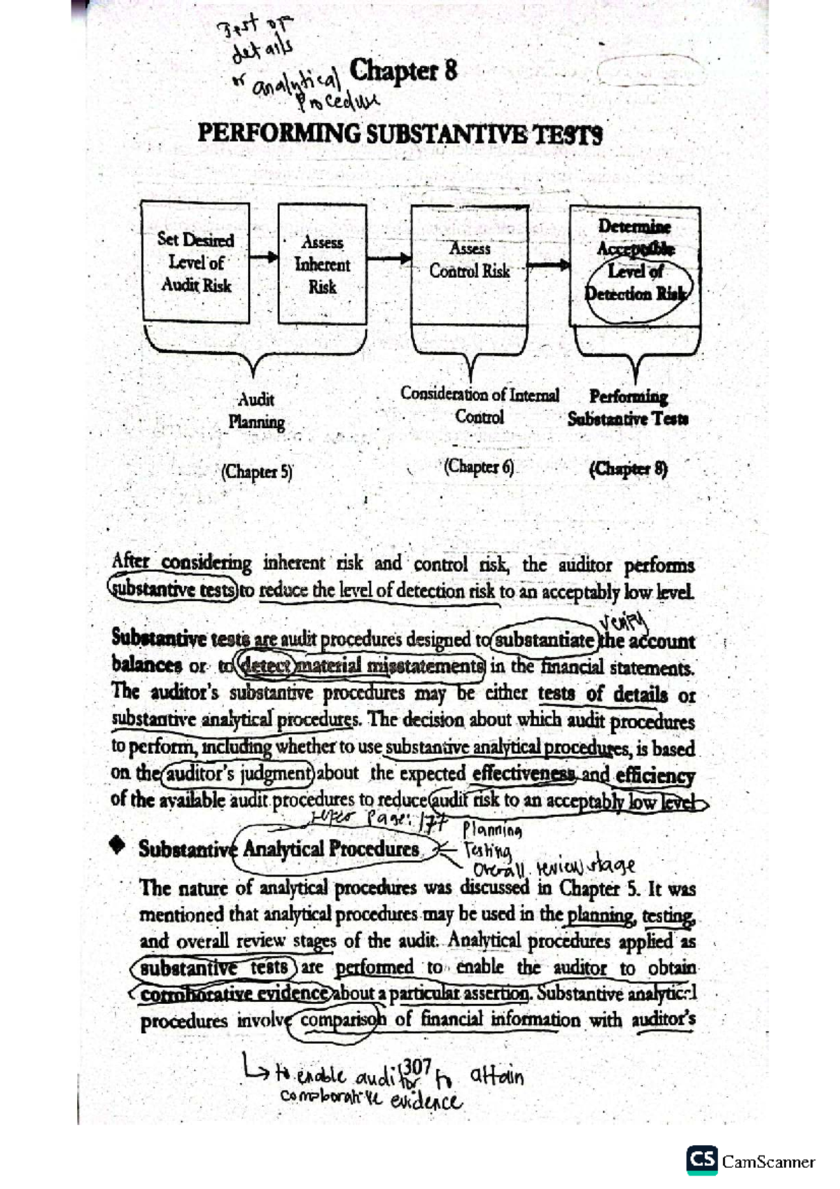 Auditing Theory: Performing Substantive Tests (I YEL 6 A AT) - Studocu