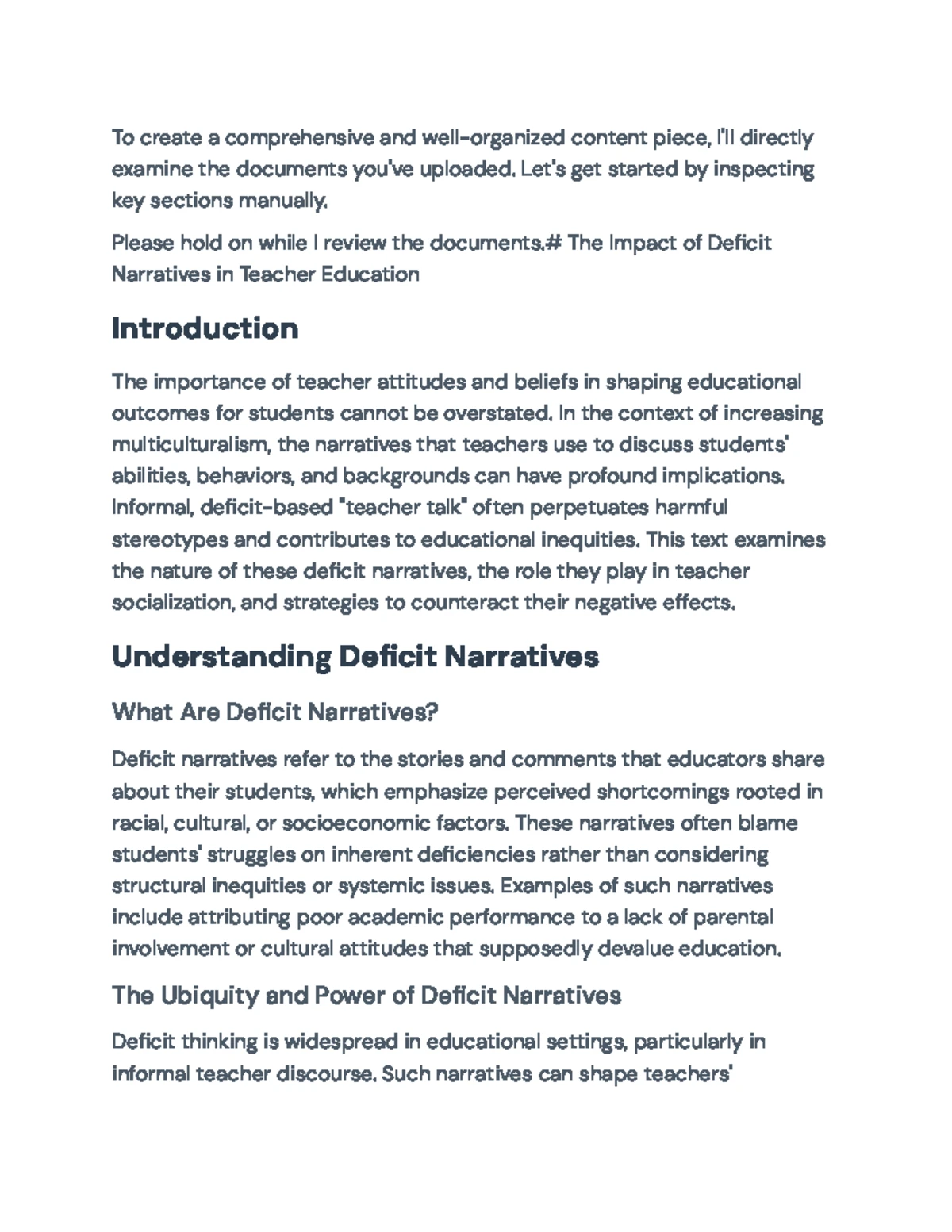EDU 202: Strategies and Challenges in Intersectional Inclusive ...