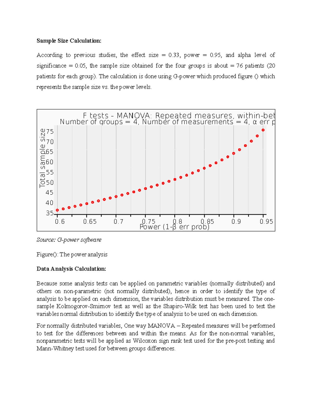 Sample Size Calculation - essraa - Sample Size Calculation: According ...