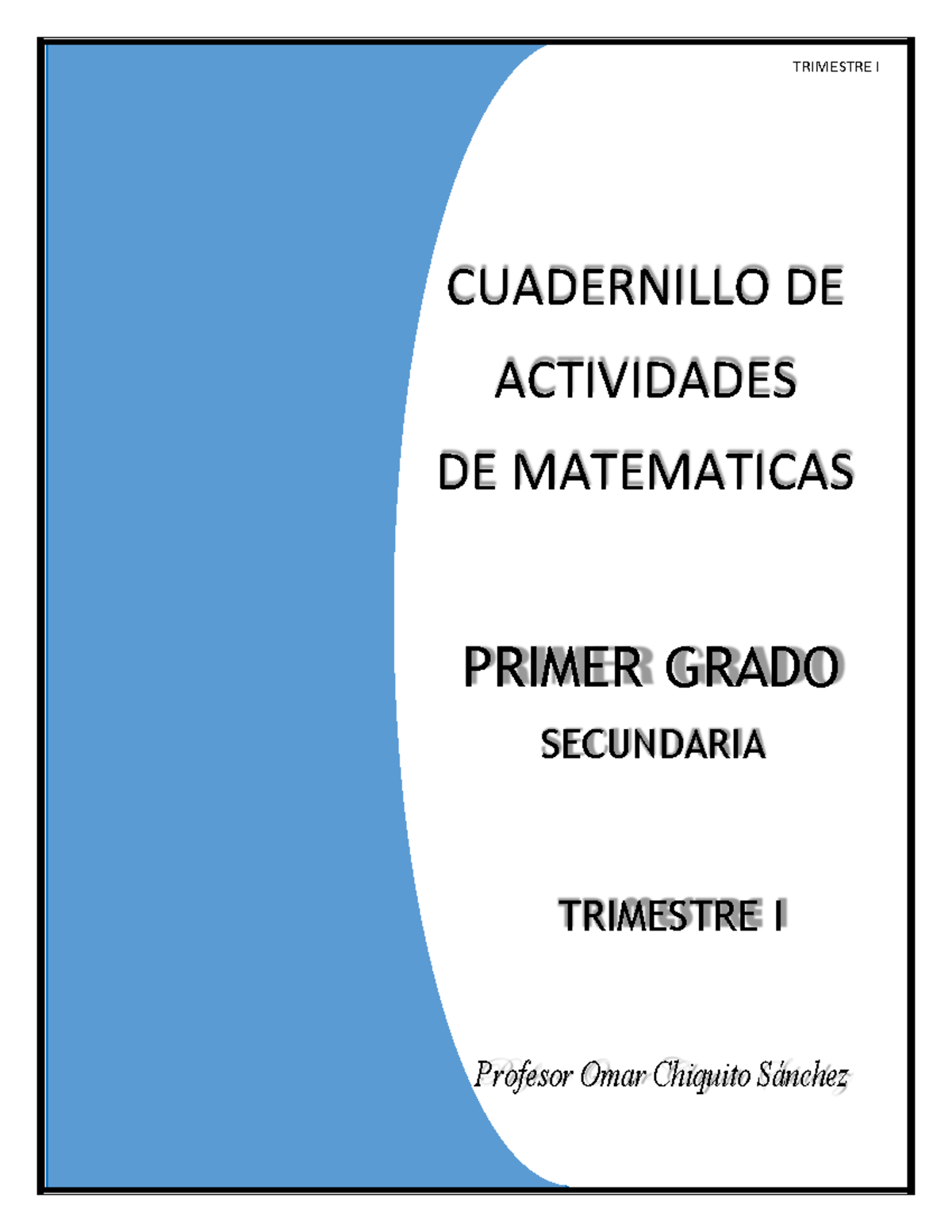 OCHS Cuadernillo de Actividades de Matemáticas - Primer Grado Secundaria - - Document Preview