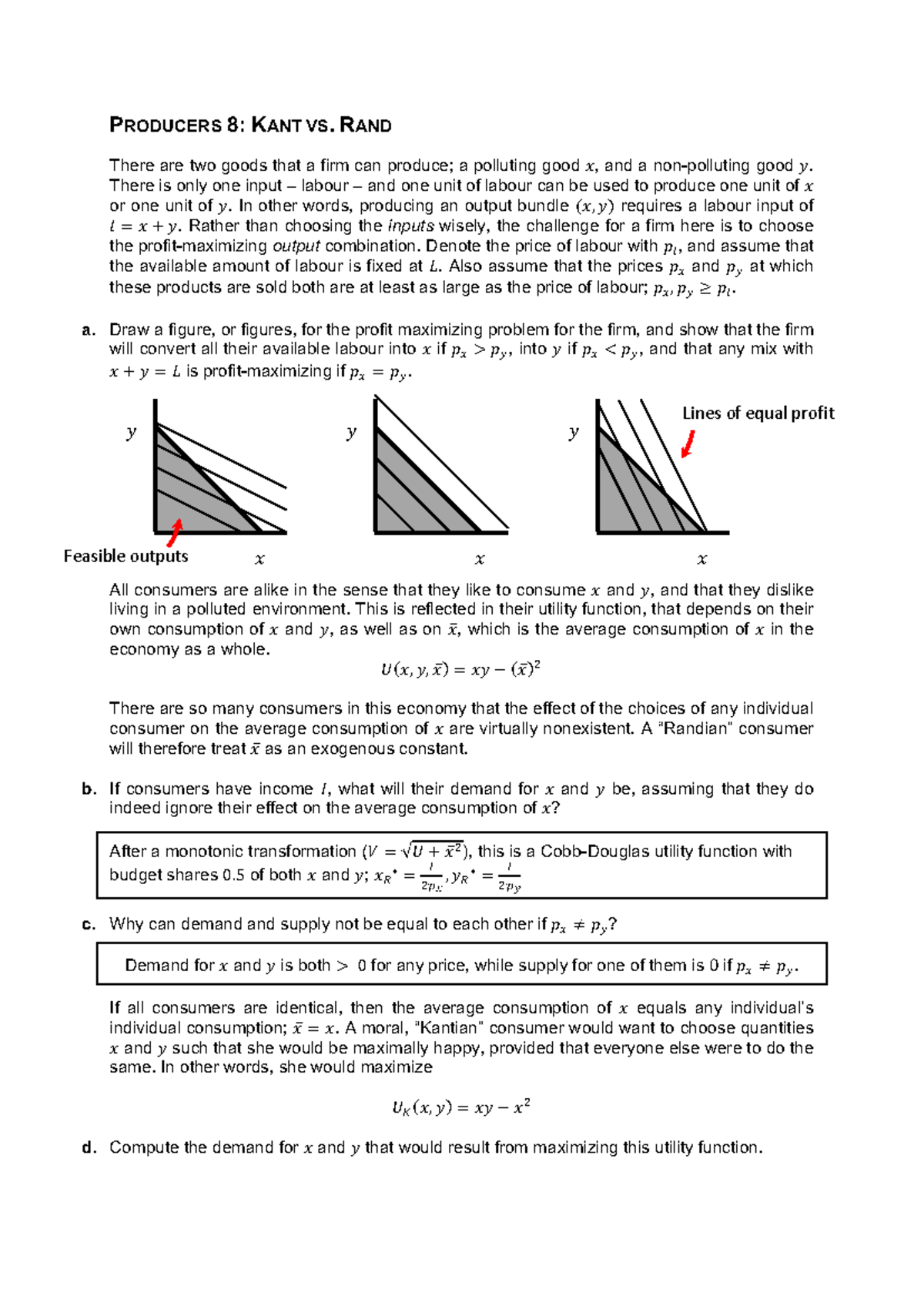 Producers 8 - Kant vs. Rand: Analysis & Solutions Guide - Studeersnel