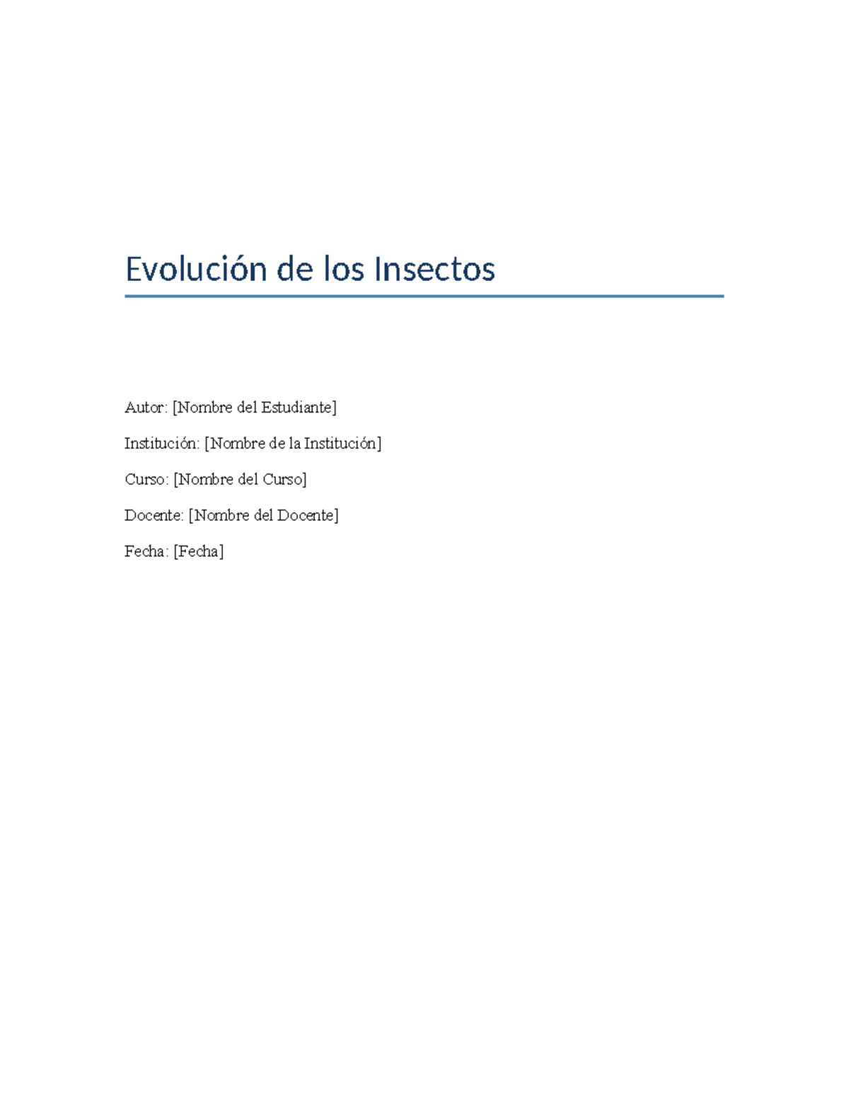 Evolución de los Insectos: Un Análisis Completo del Proceso Evolutivo ...