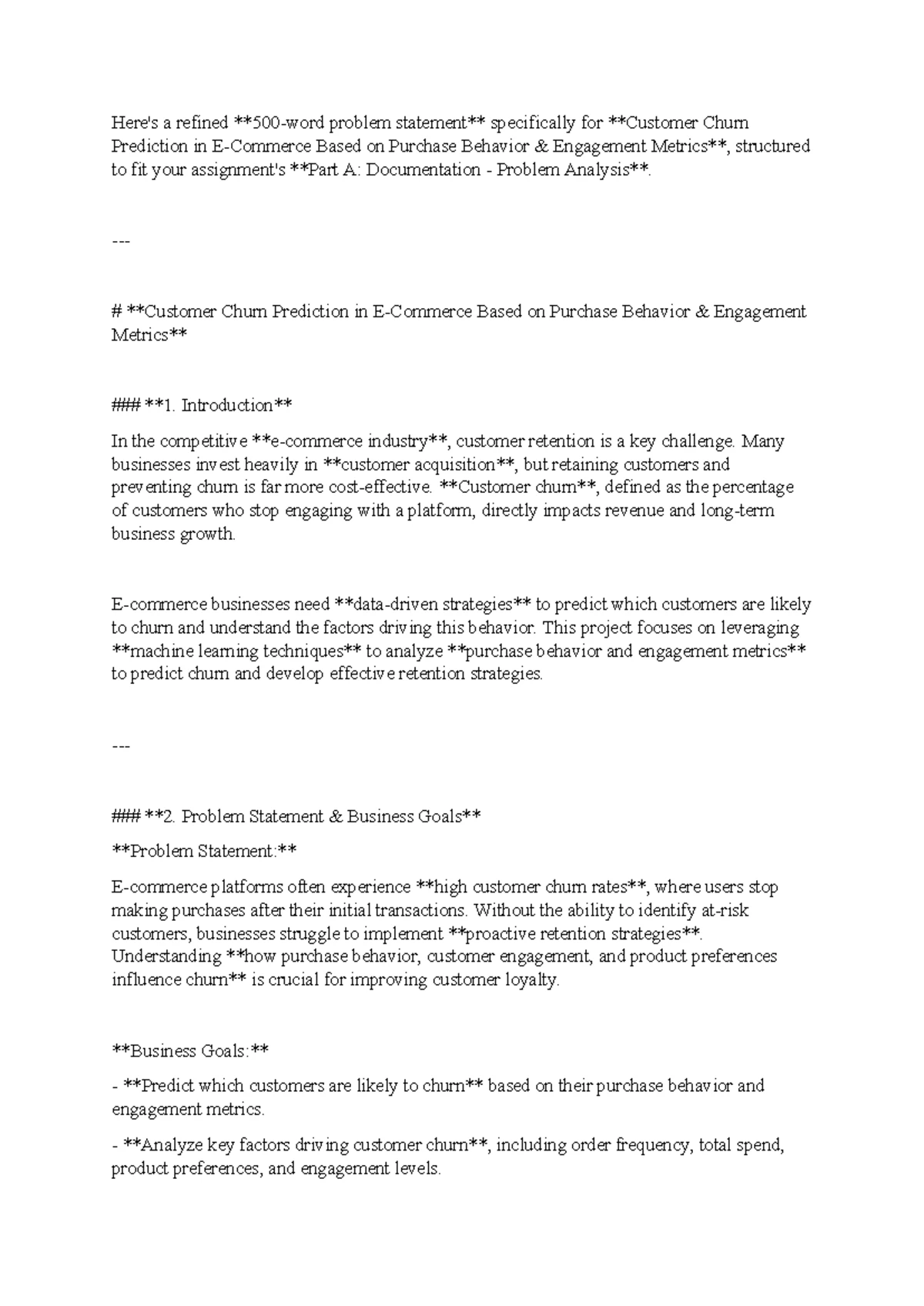 GROUP ASSIGNMENT DMPM 2023: Data Mining & Predictive Modelling Analysis ...