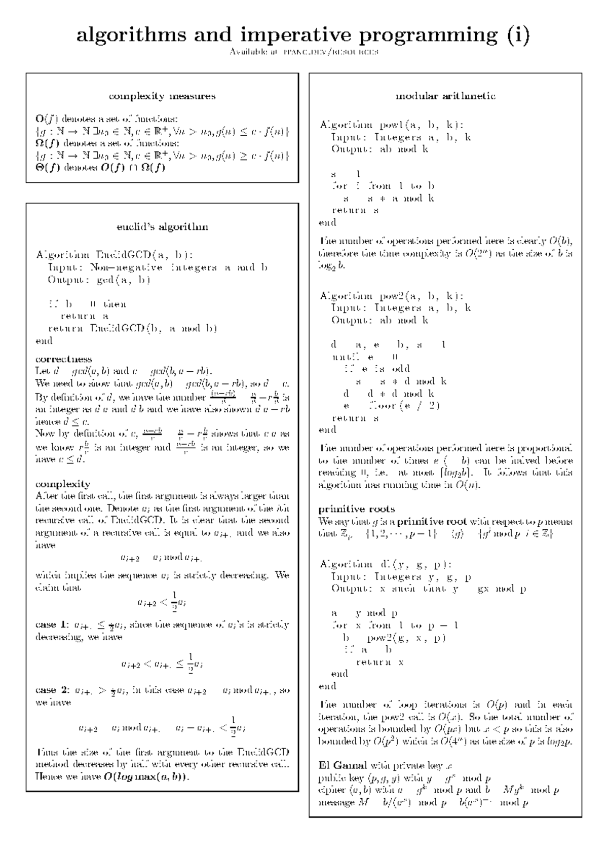 COMP26120 - Lecture Notes: Complexity & Algorithms Overview - Studocu