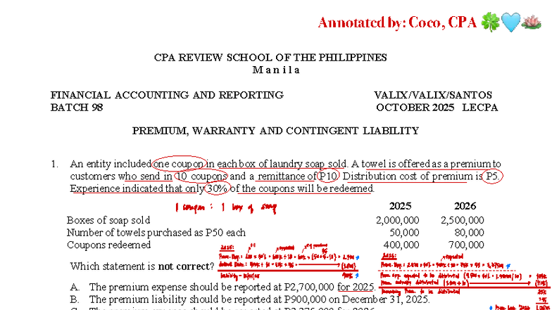 Annotated Financial Accounting & Reporting Notes (Batch 98) - Studocu