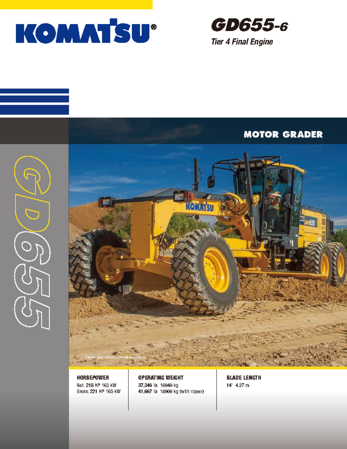 GD655 Tier 4 Final Motor Grader Specifications and Features - Studocu