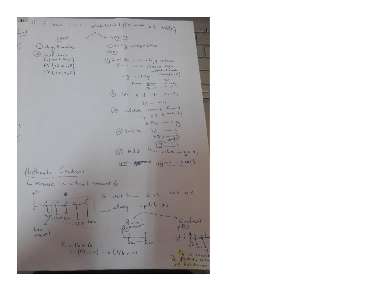 S2 - Class Notes for Exam 1: Interpolation and Approximation Techniques ...