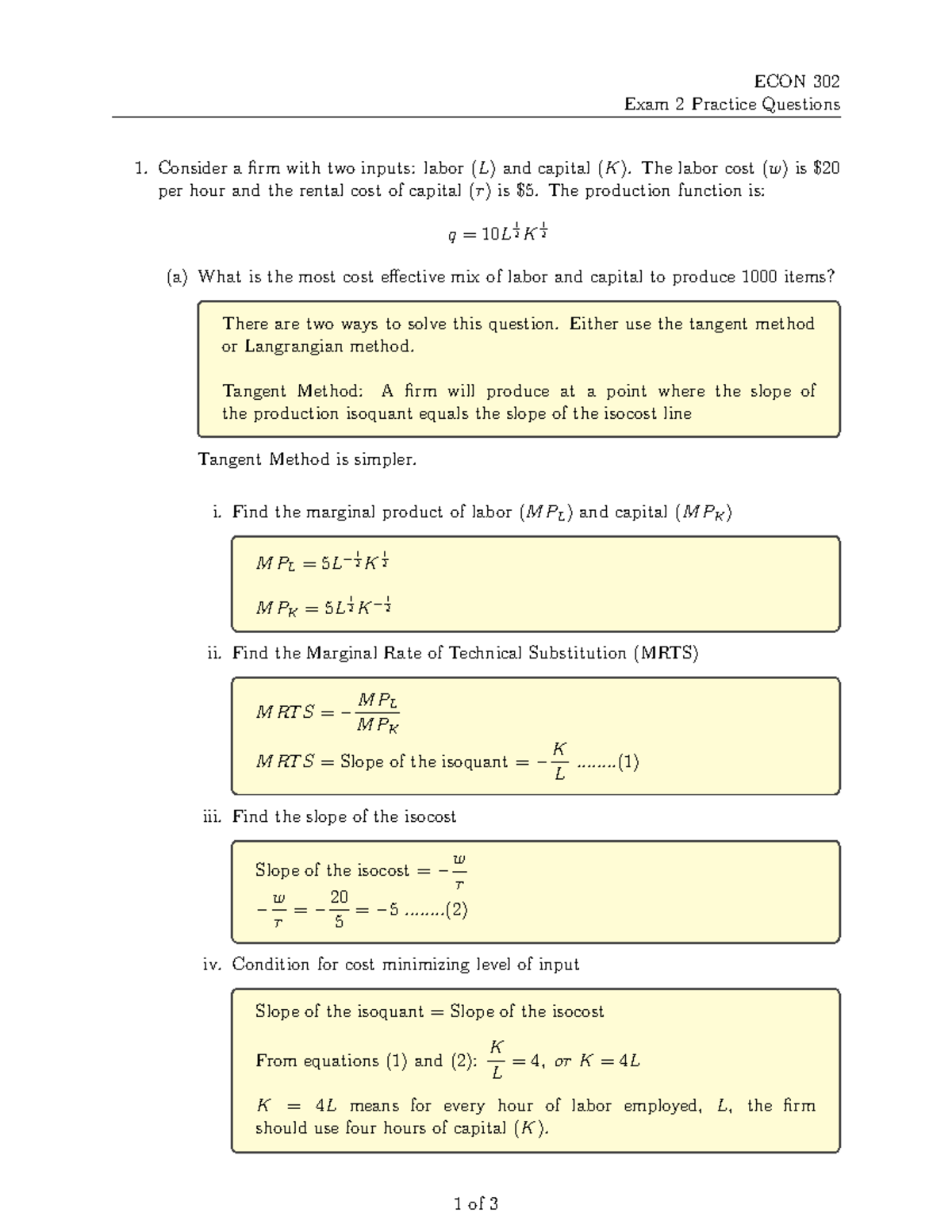 ECON 302 Exam 2 Practice Questions & Solutions for Effective Learning ...