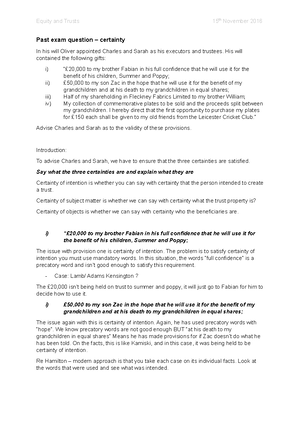 Resutling trust - Quick Guide: Resulting Trusts and Presumption of ...