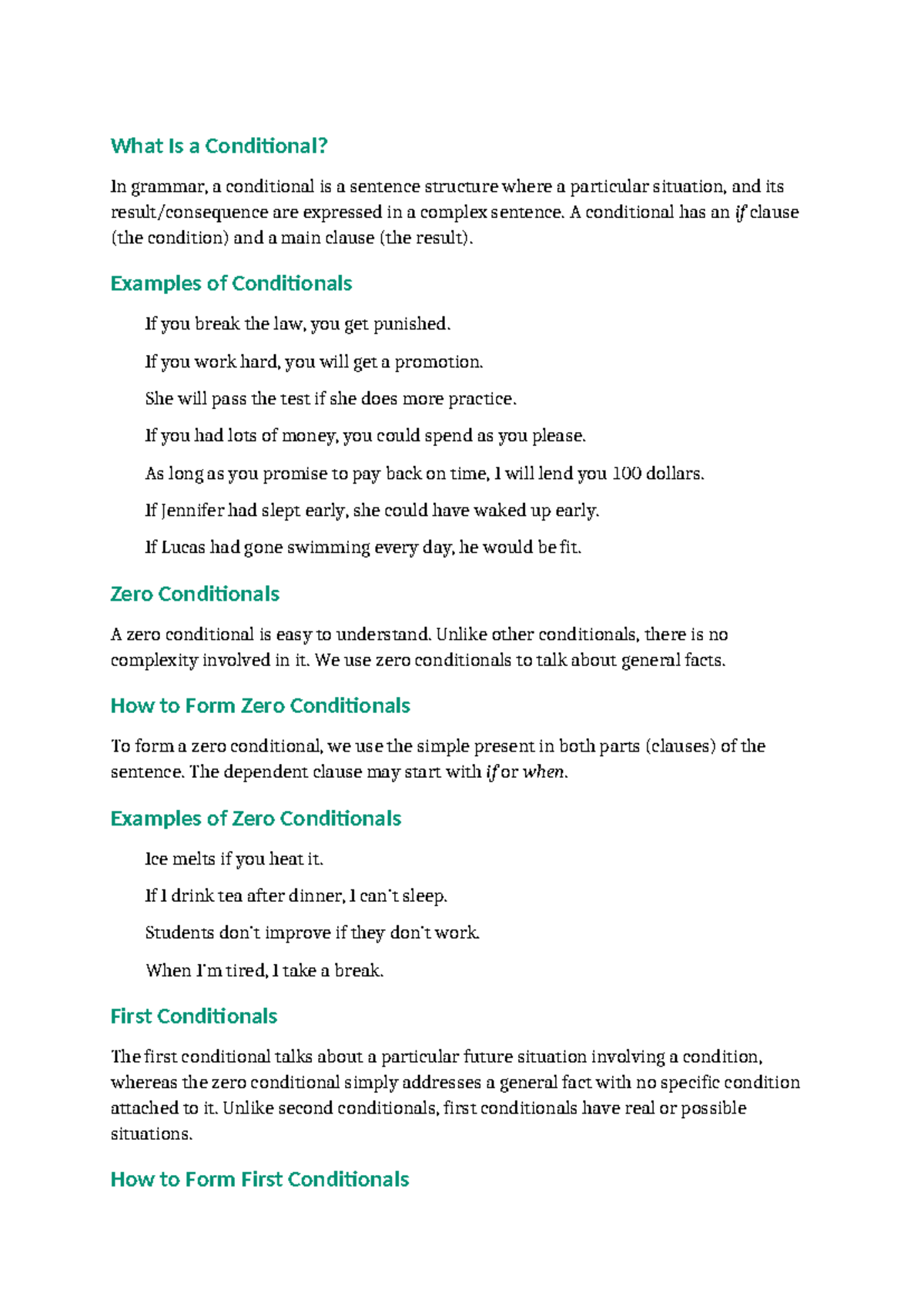 Understanding Conditionals in English Grammar: A Comprehensive Guide ...