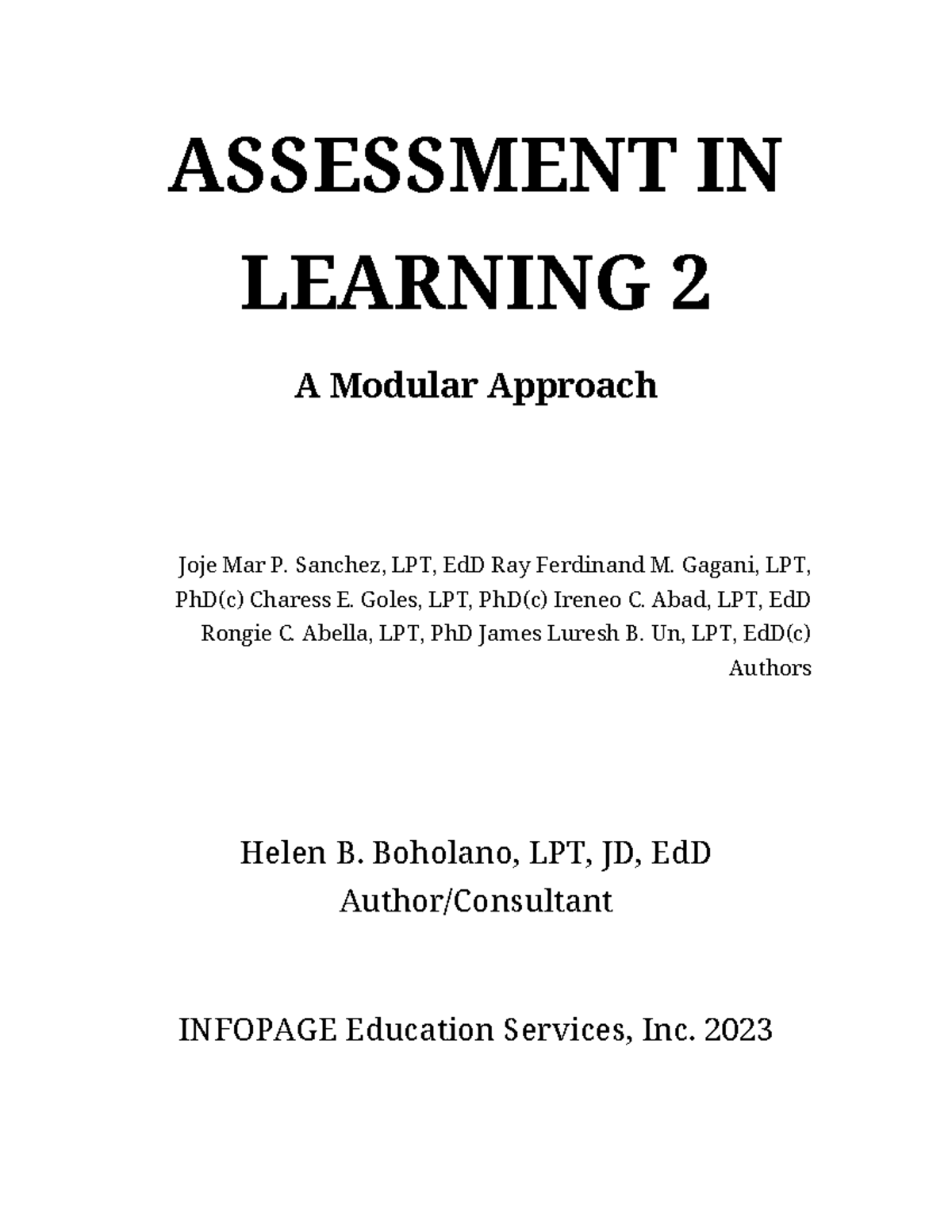 Chapter 1: Authentic Assessment in Learning - PROF ED 9 Insights - Studocu