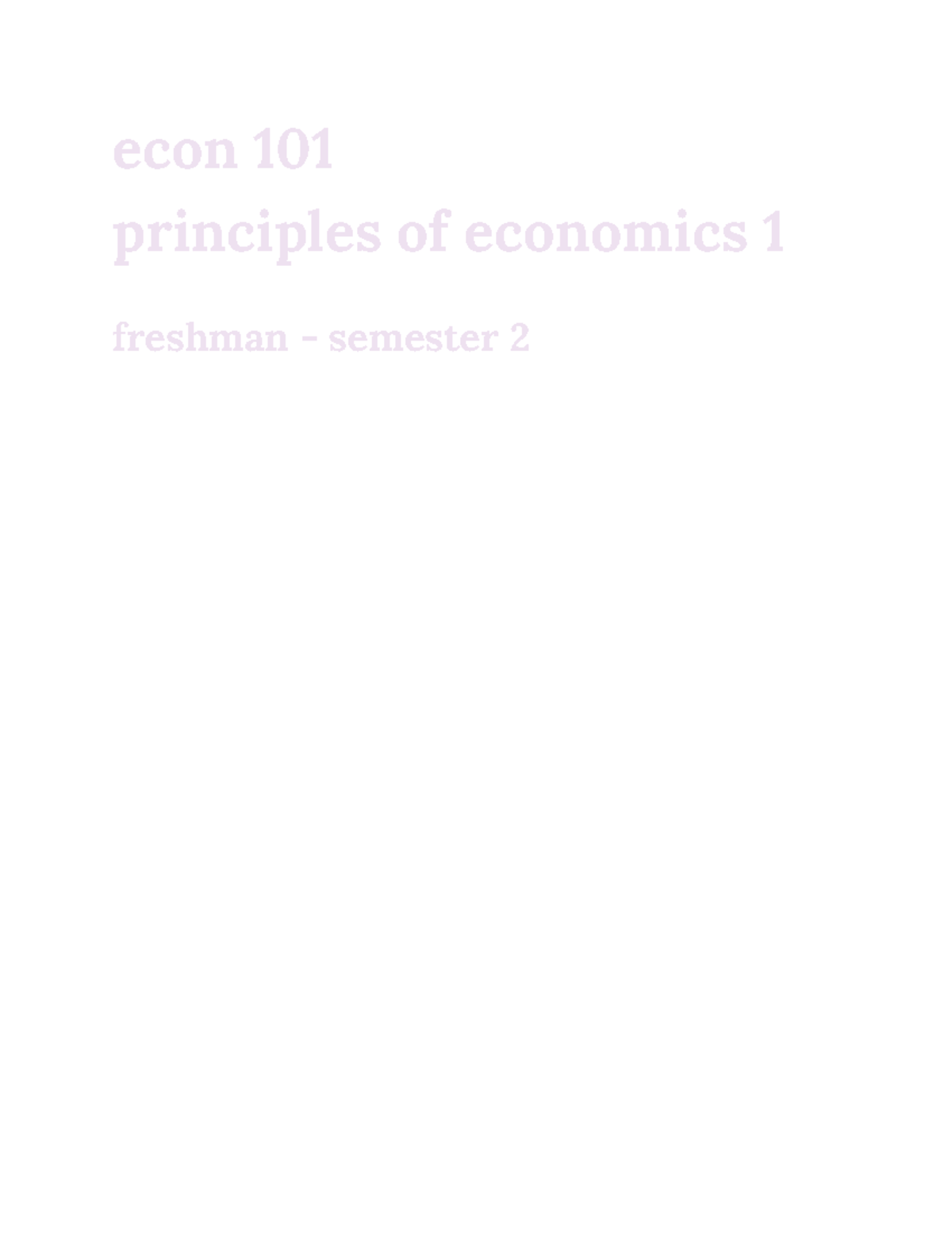 Econ 101 Final Exam: Economic Models & Trade Chapter 2 Overview - Studocu