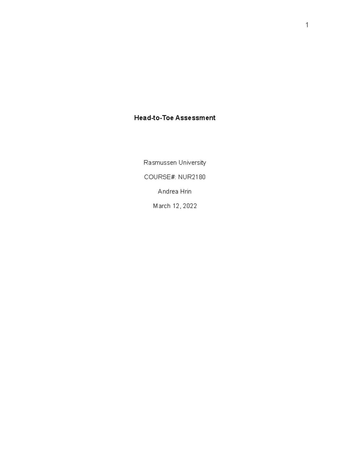 APA Template for Beginners - A Guide for Rasmussen University - Studocu