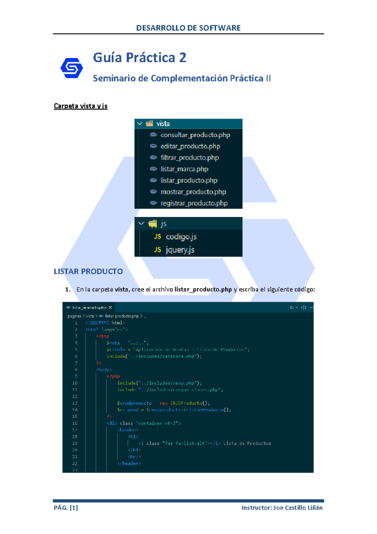 Guía Práctica 2 - PHP y My SQL - Guía Práctica 2 Seminario de ...