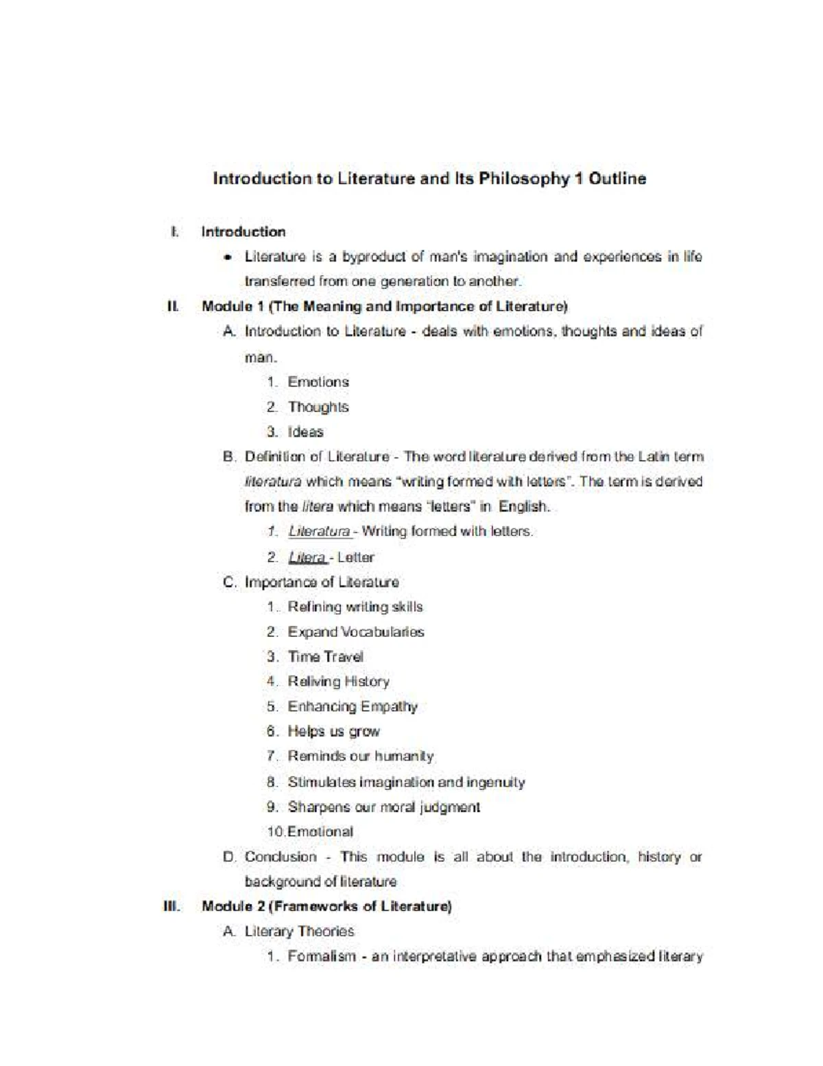 ILP - Literary Theory Overview and Key Approaches - Studocu
