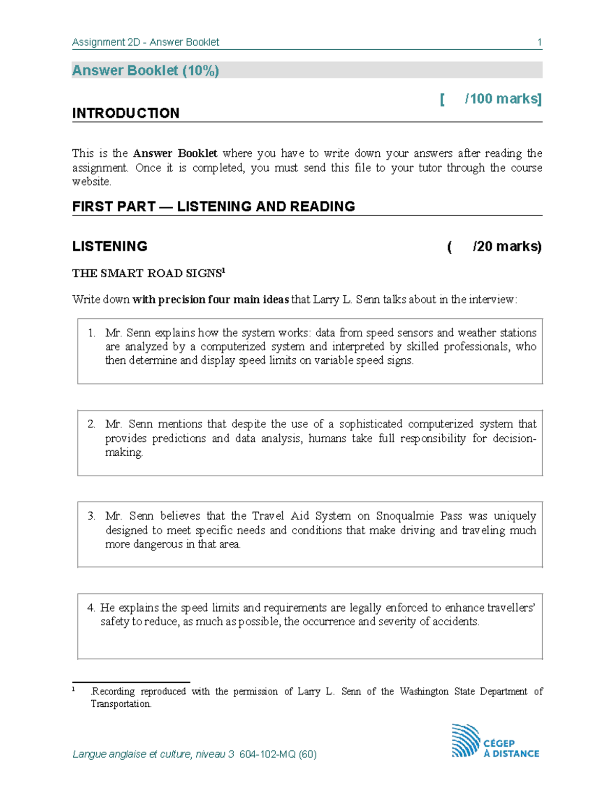 Assignment 2D Answer Booklet: English Culture & Literature Insights ...