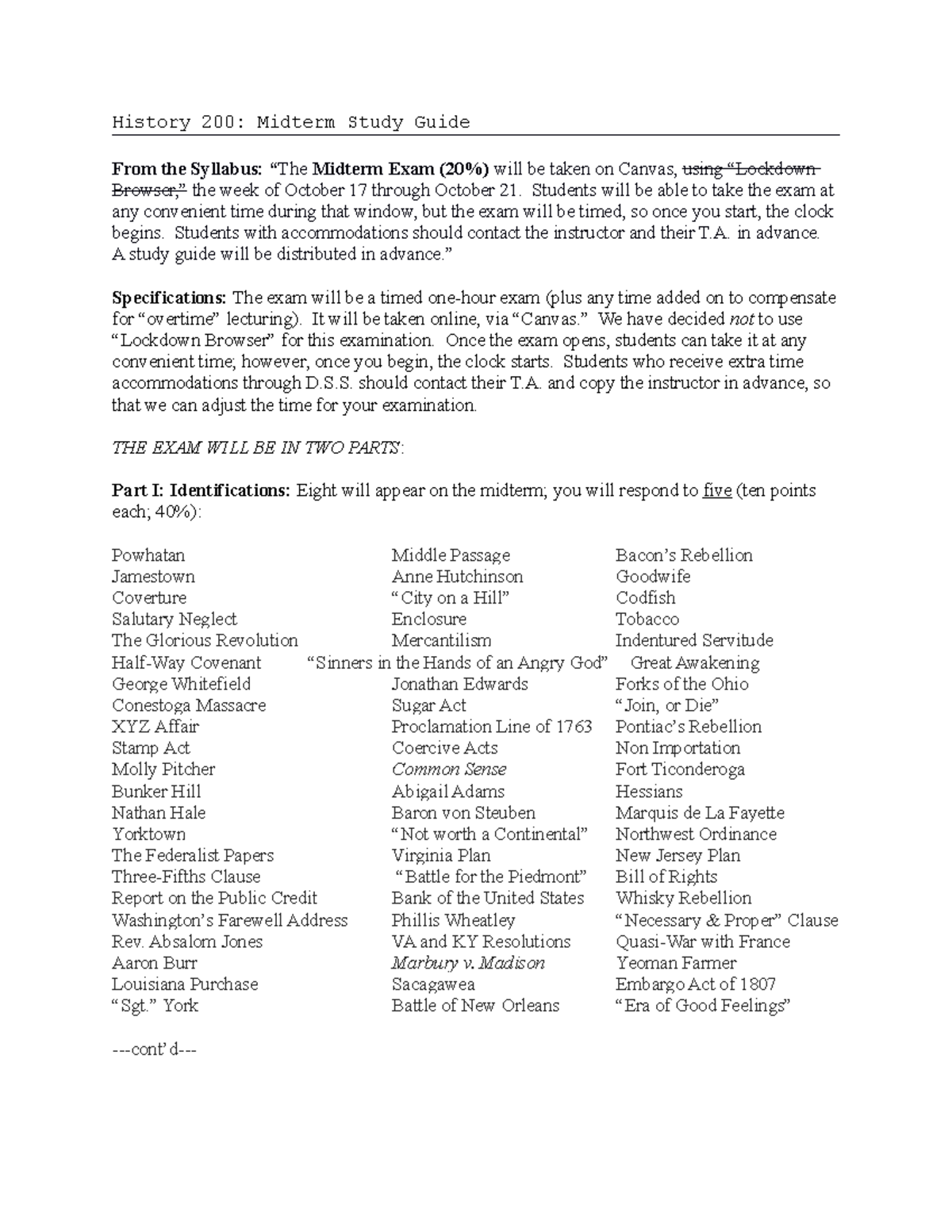 Hist 200 Midterm Study Guide Fall 22 - Deprecated API usage: The SVG ...