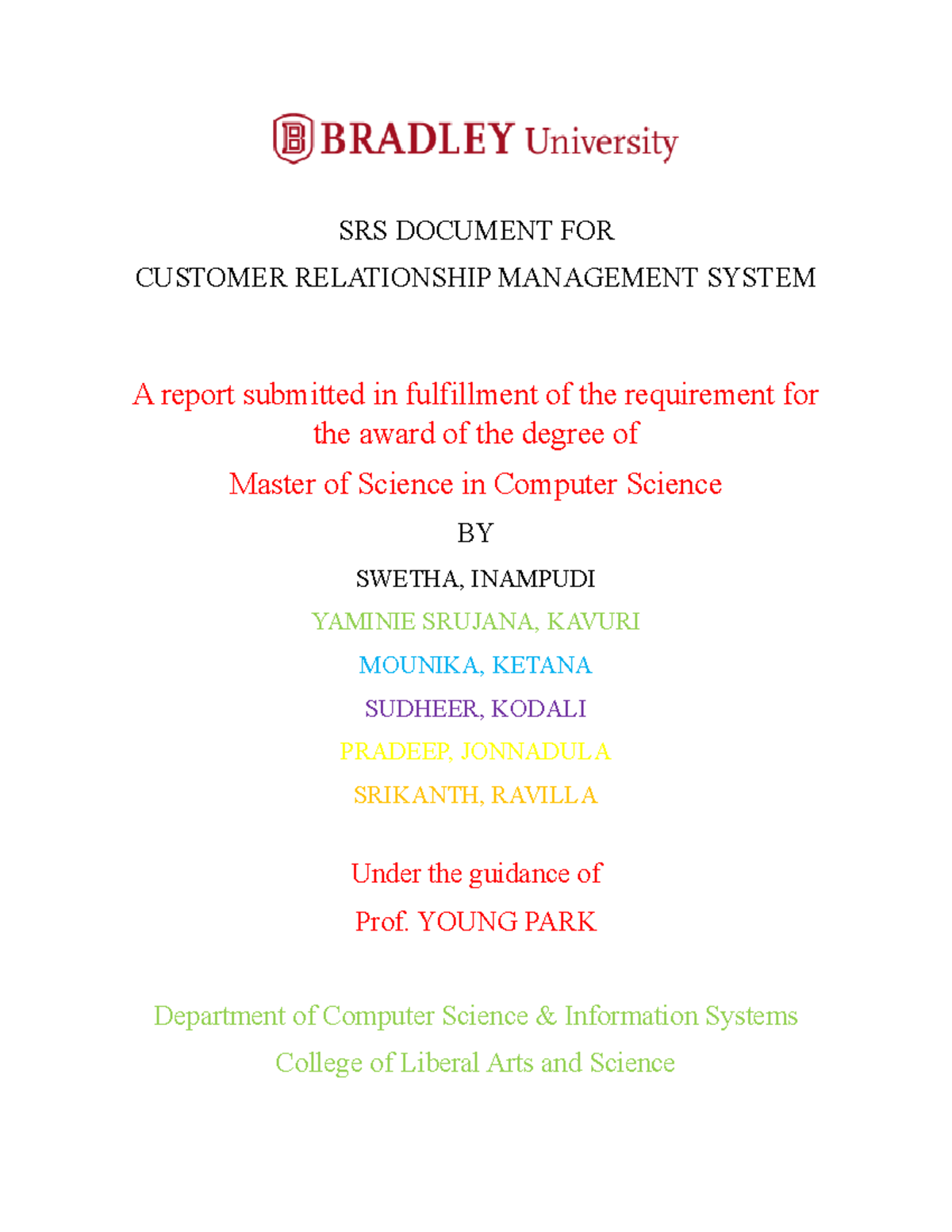 Final SRS Document for CRM System (MSCS) - Studocu