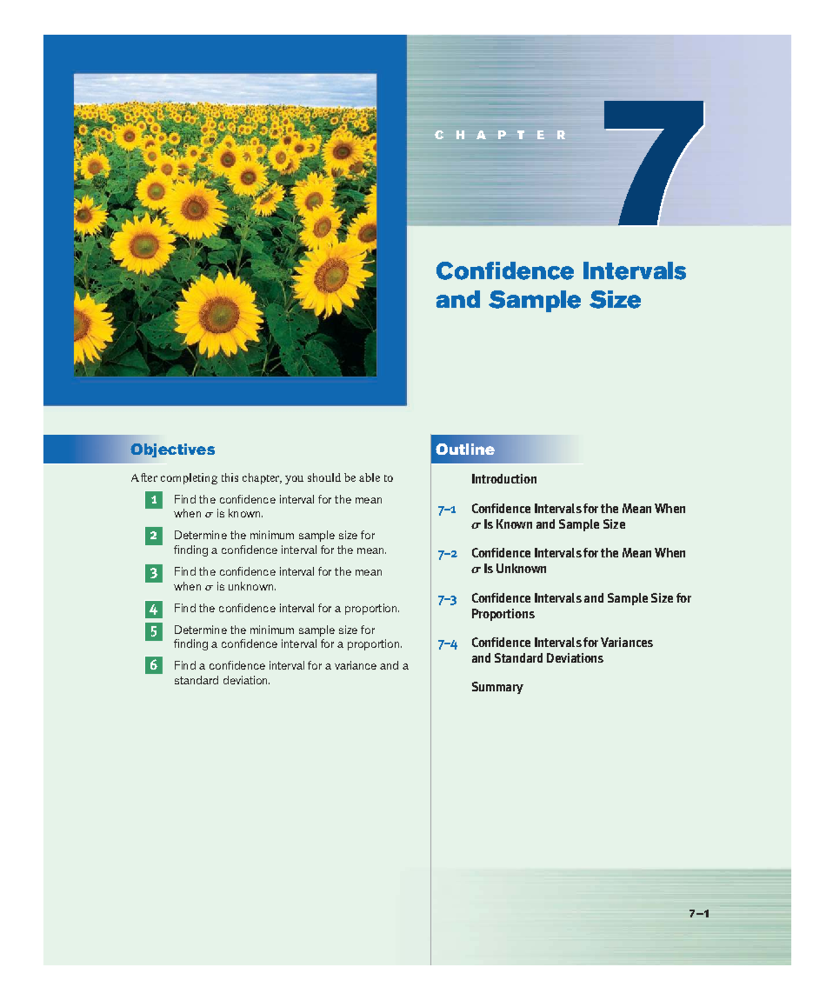 Chuong 7 - Confidence Intervals and Sample Size (blu34978) - Studocu