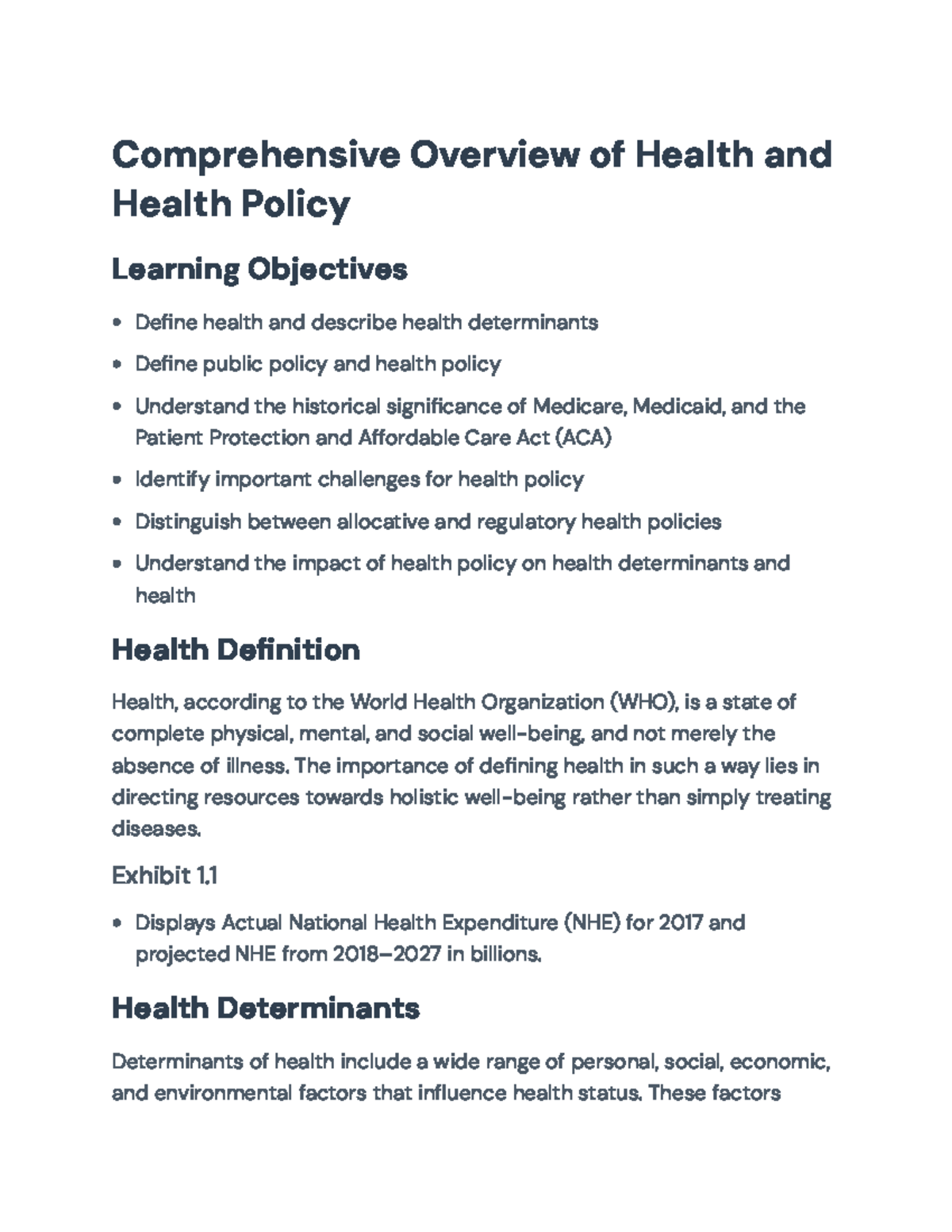 Health Policy Overview: Determinants, Challenges, and Innovations ...
