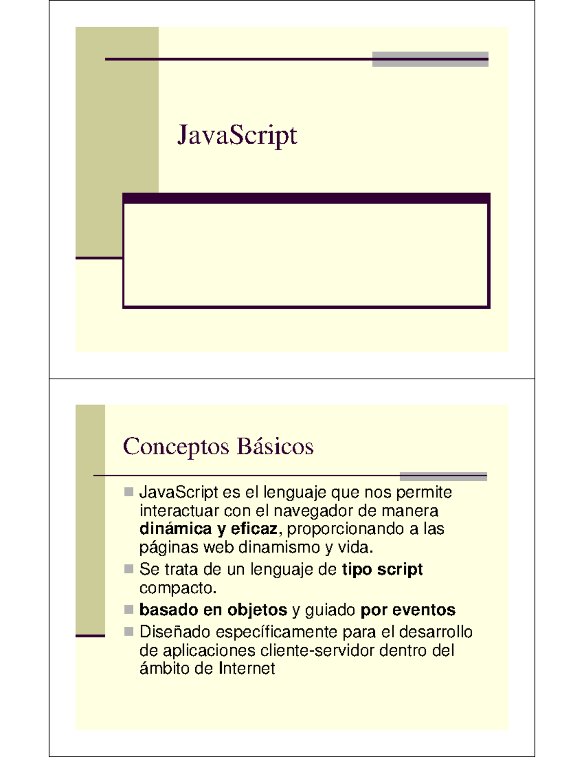 Javascript - material del curso - JavaScript Conceptos Básicos ...