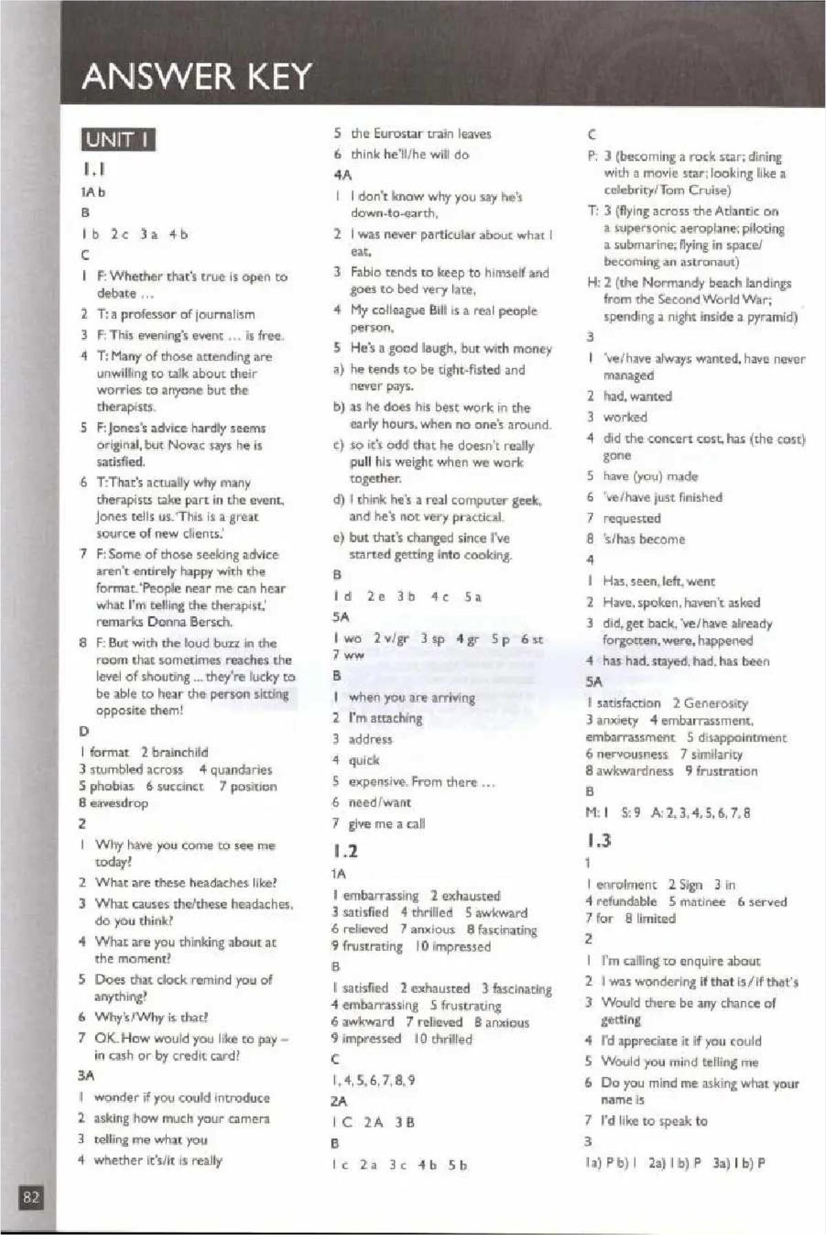 Upper Intermediate Workbook Answer Key (Speakout) - PDF - Studocu