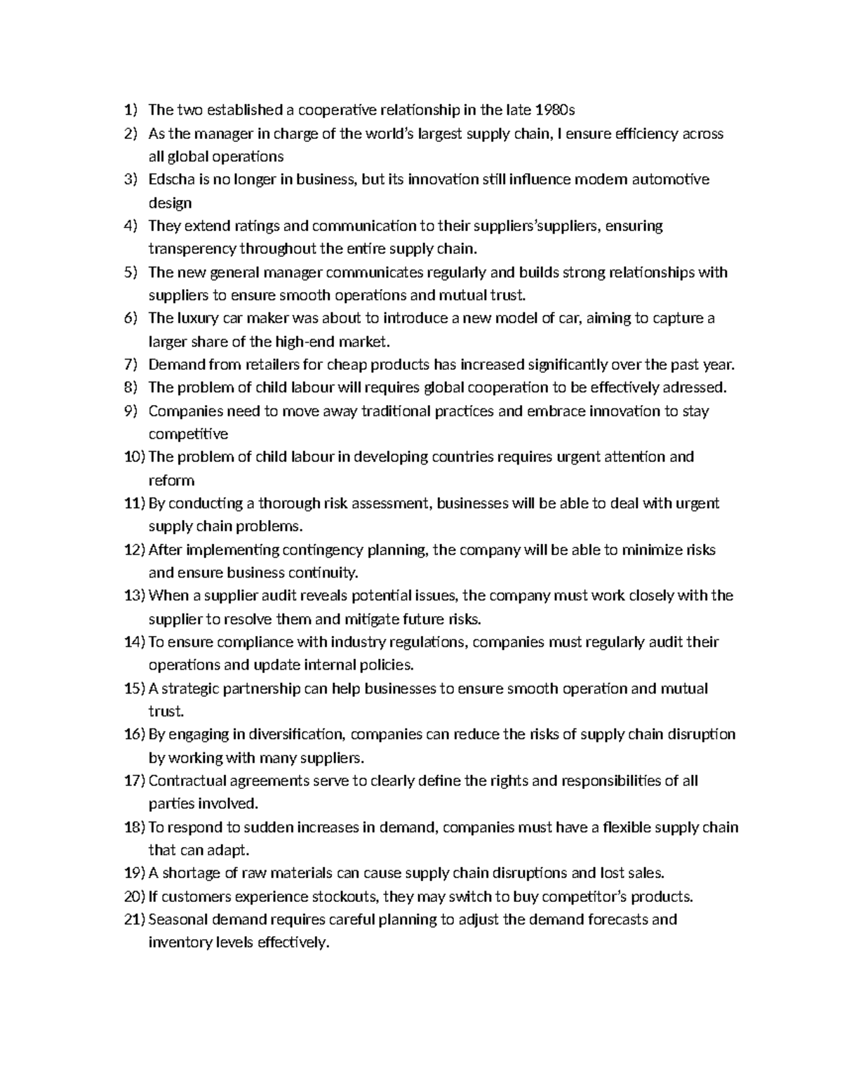Supply Chain Management Insights: Key Challenges & Strategies - Studeersnel