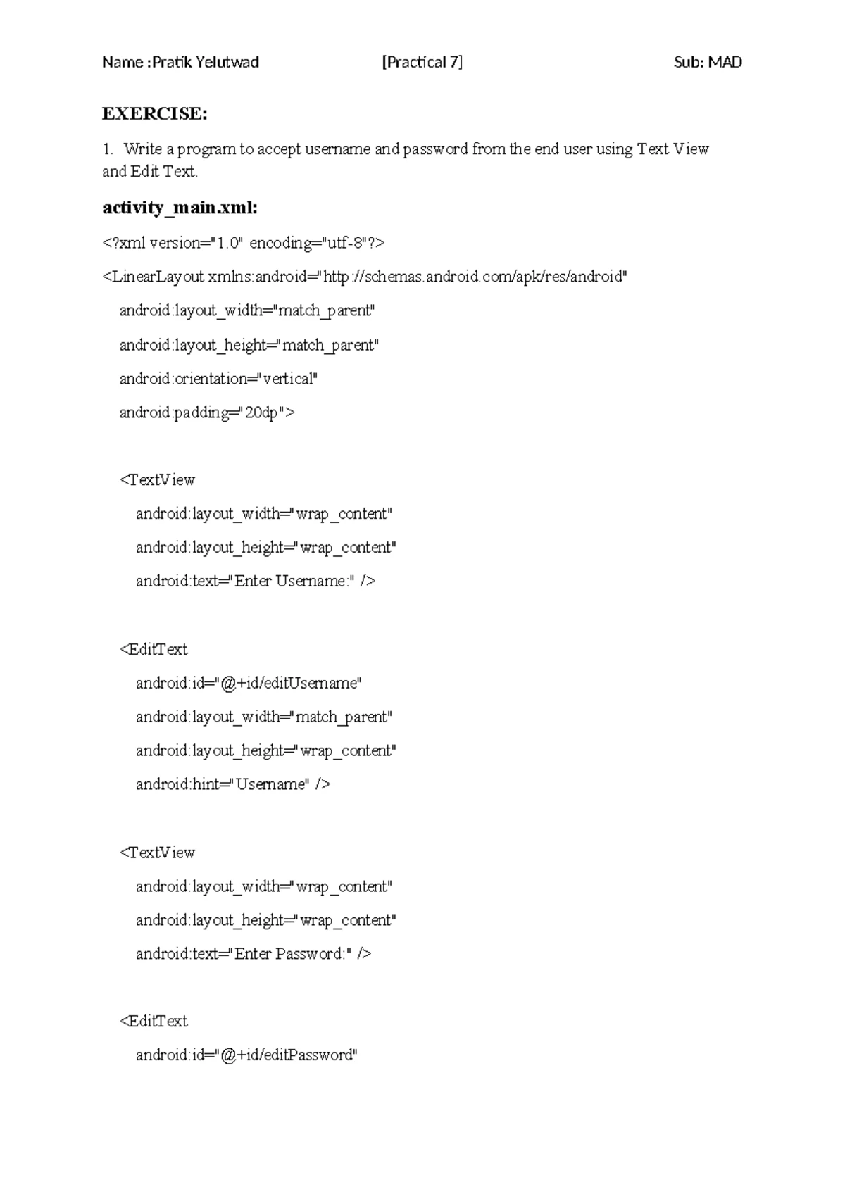 Java Practical Exercises and Demonstrations: Co4I Batch-B - Studocu