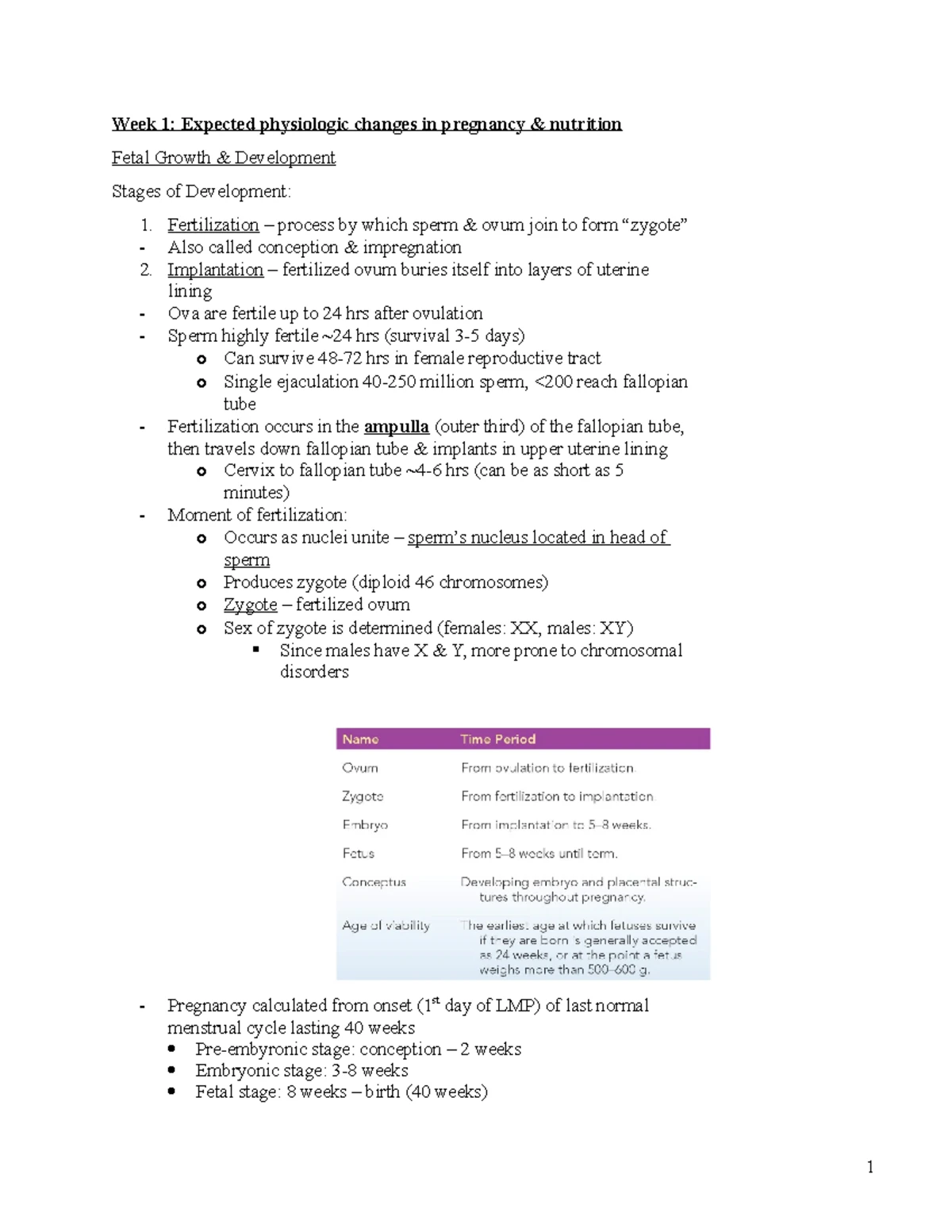 ACTIVE LEARNING TEMPLATE: Prenatal & Postpartum Care Concepts (NURS 101 ...