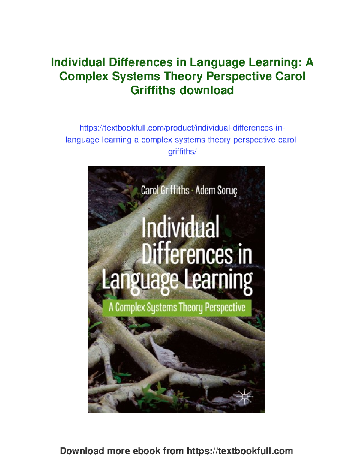 88275 - Individual Differences in Language Learning: A Complex Systems ...