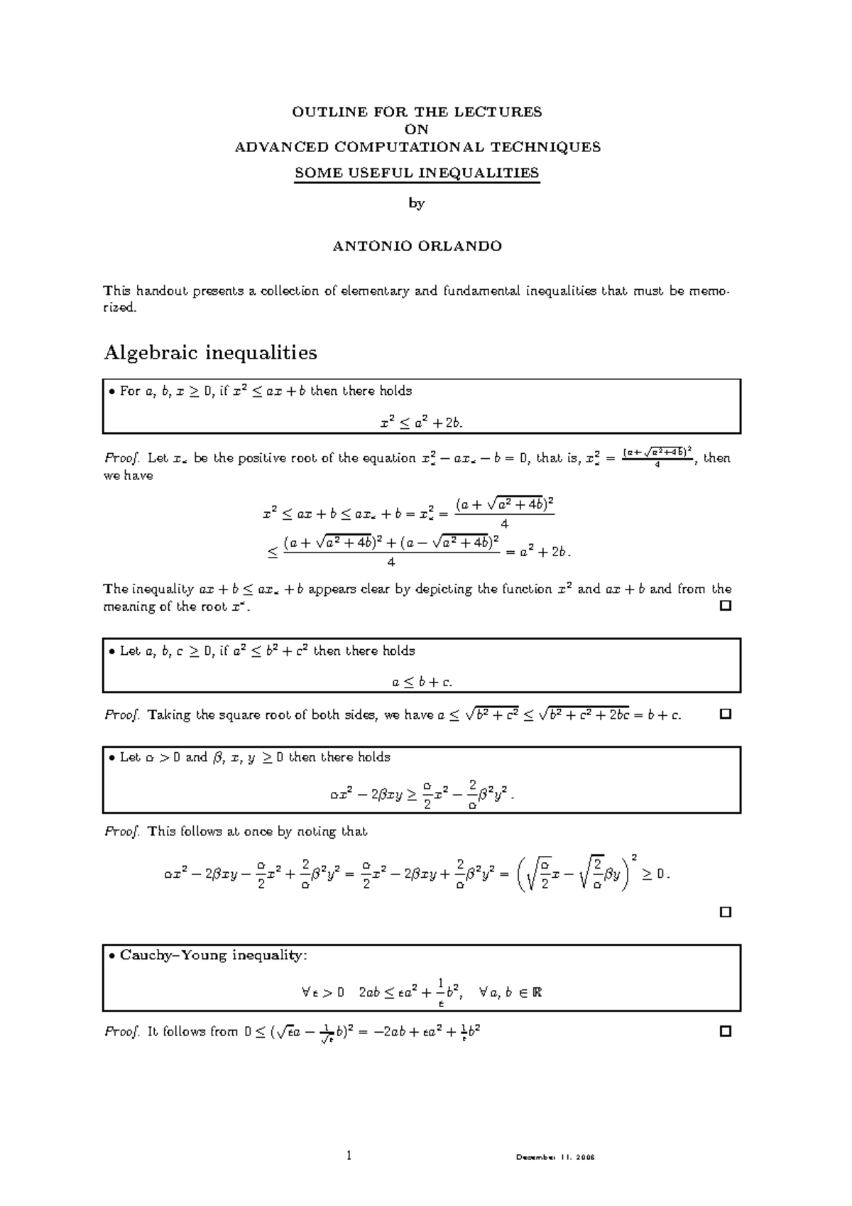 After Notes on Green Theorems for Scalar & Vector Fields (MATH 101 ...