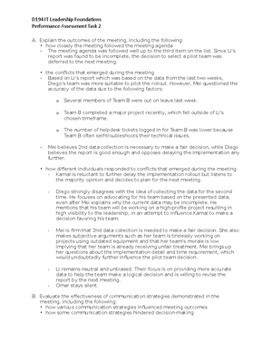 D370 Task 2 Template - Each section must be written in paragraph format ...