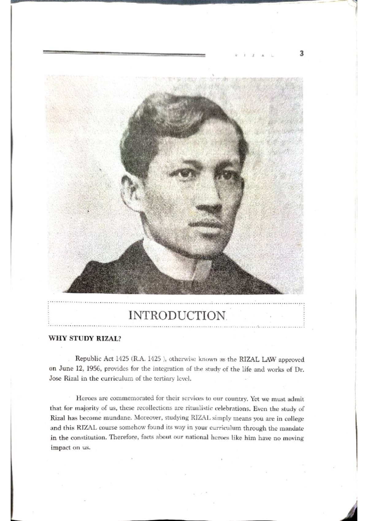 RIZAL 3: Understanding the Importance of Studying Rizal's Life and ...
