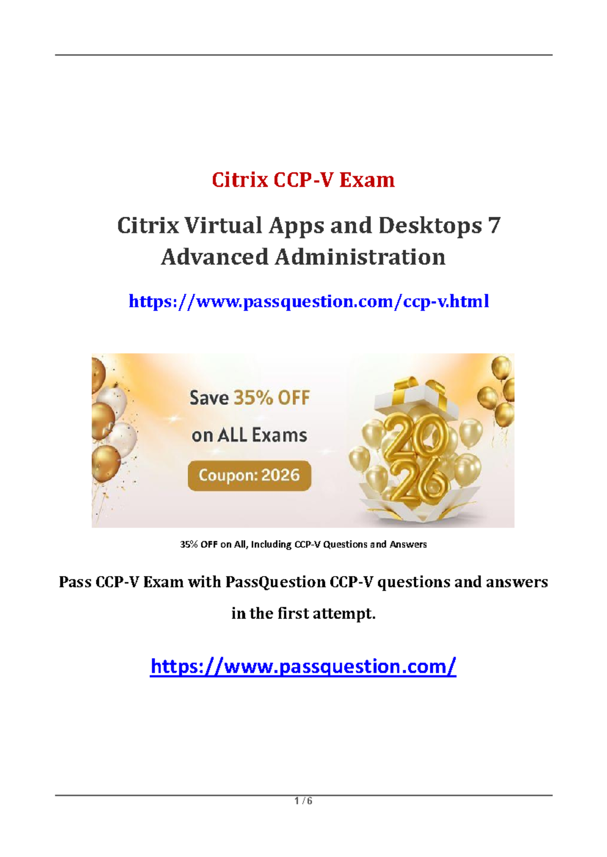 CCP-V Final Exam Study Guide - Citrix Virtual Apps & Desktops 7 Admin ...