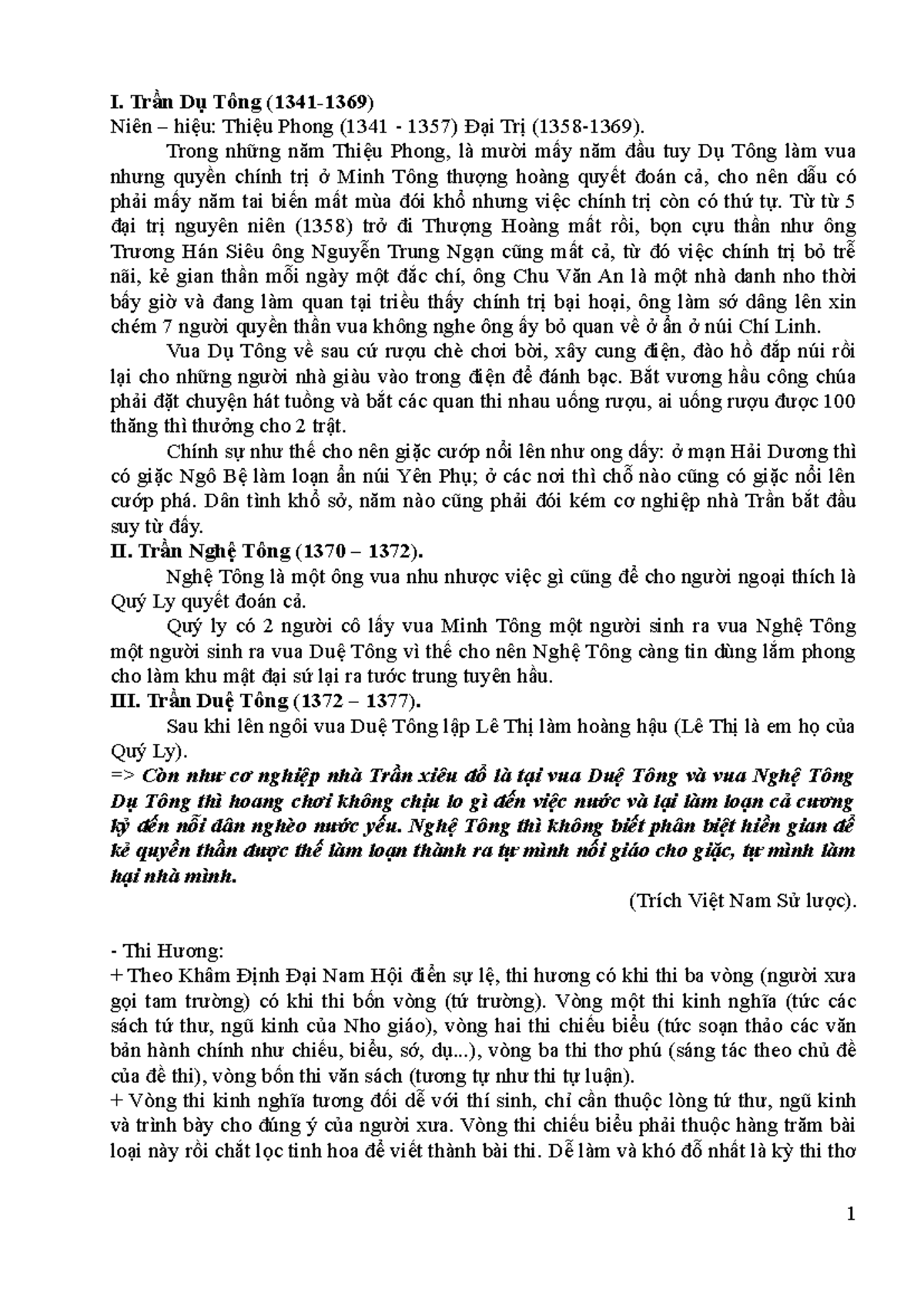 Lịch Sử và Thành Tựu Văn Minh Đại Việt (Lịch Sử 101) - Studocu