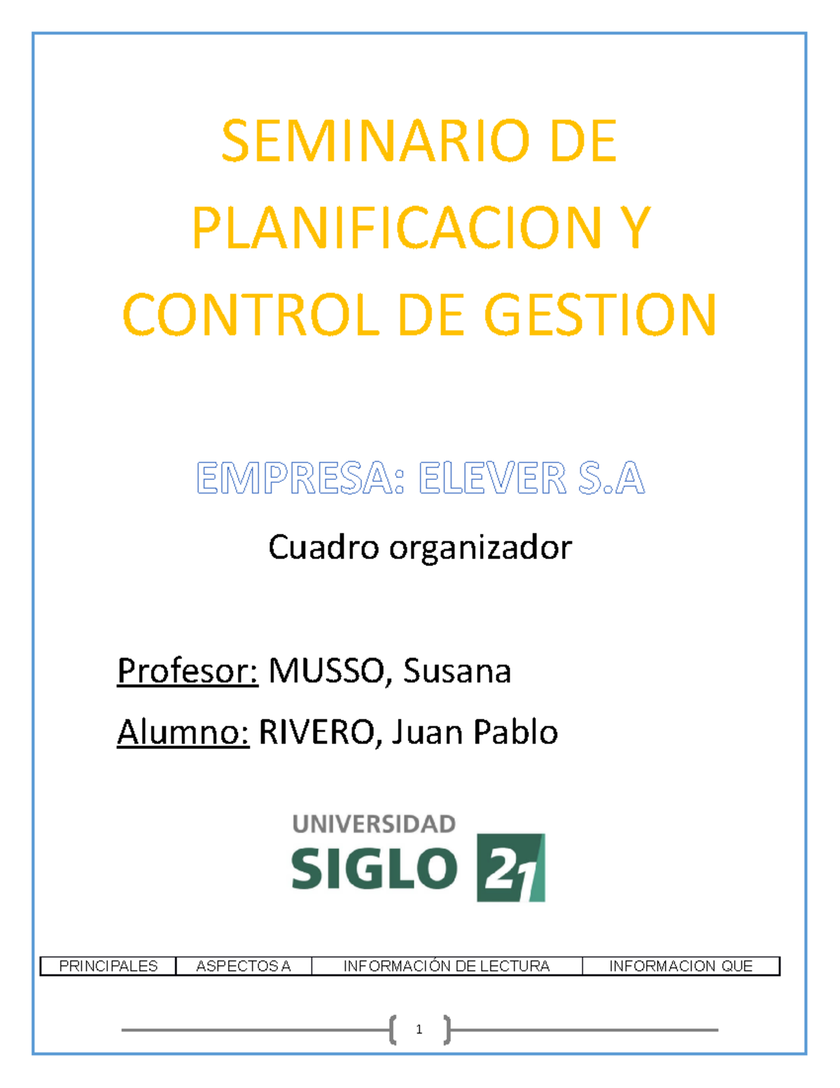 Trabajo Numero 1.pptx seminario DE PLANIFICACION Y CONTROL DE GESTION ...