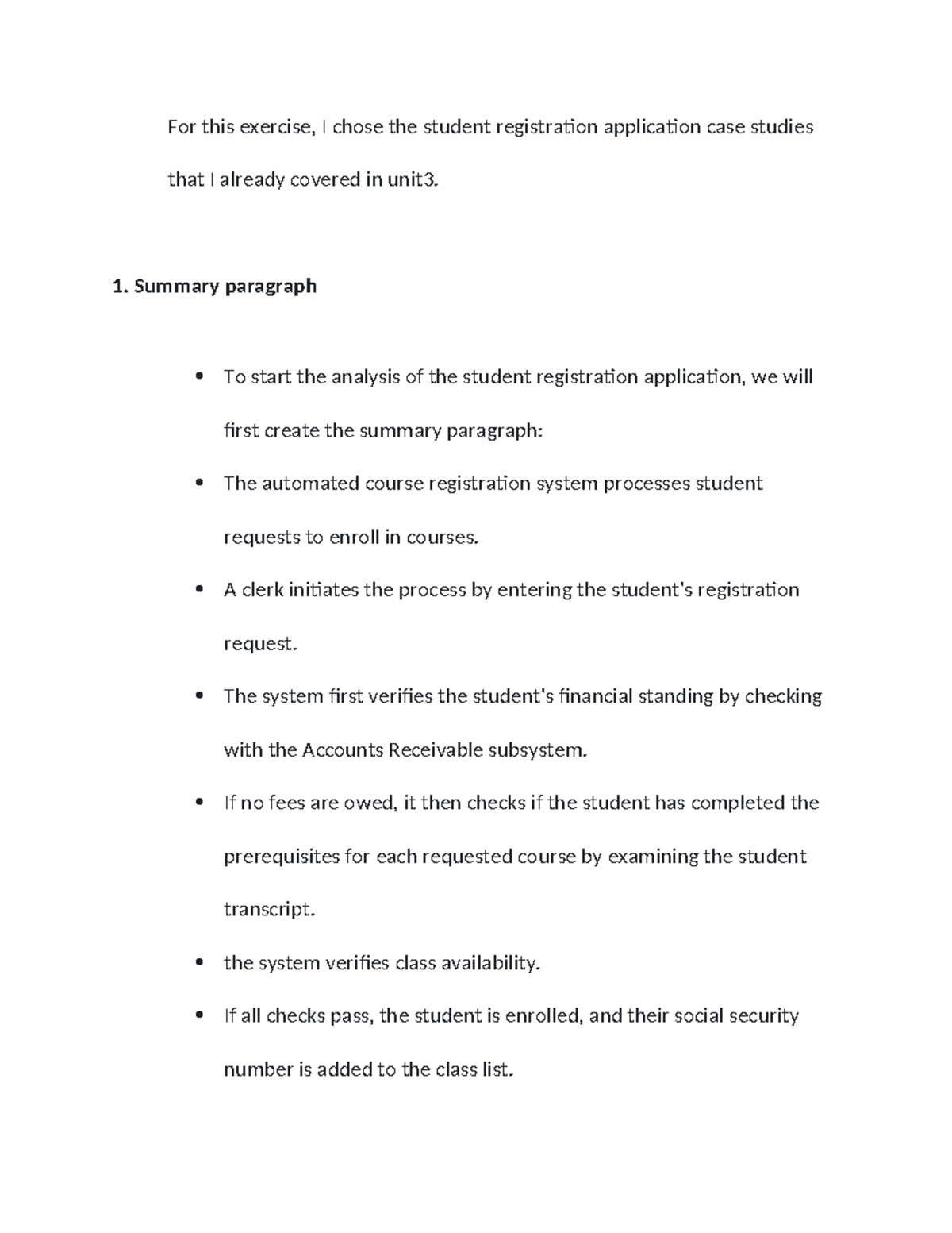 Unit5-SWE2-PA: Analysis of Student Registration Application Case Study ...