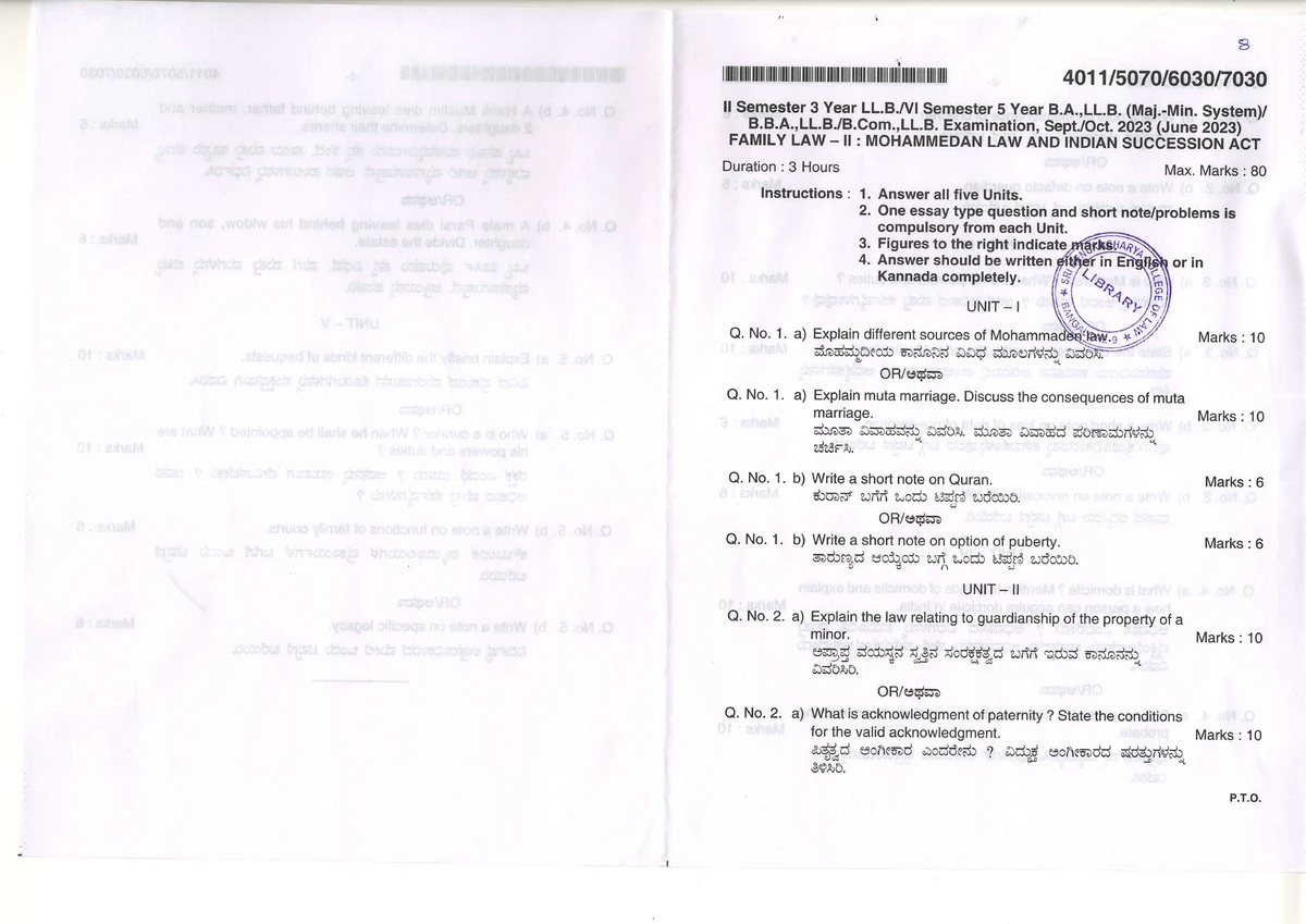 FAM II Dec 2019 80 marks - model papar - Exam pattern - Studocu