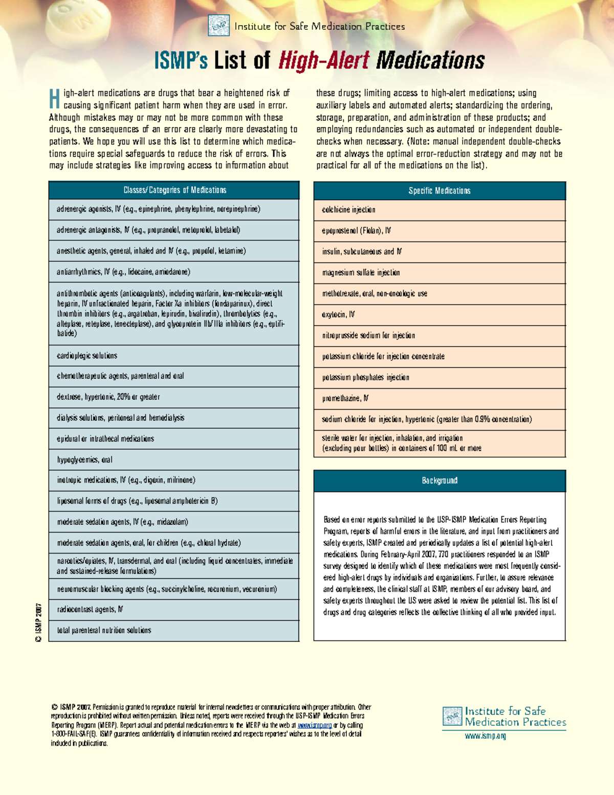 High-Alert Medications: A Comprehensive List for Patient Safety - Studocu