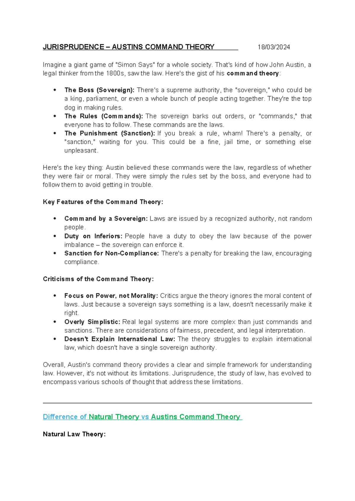 Jurisprudence 101: Understanding Austin's Command Theory & Its ...