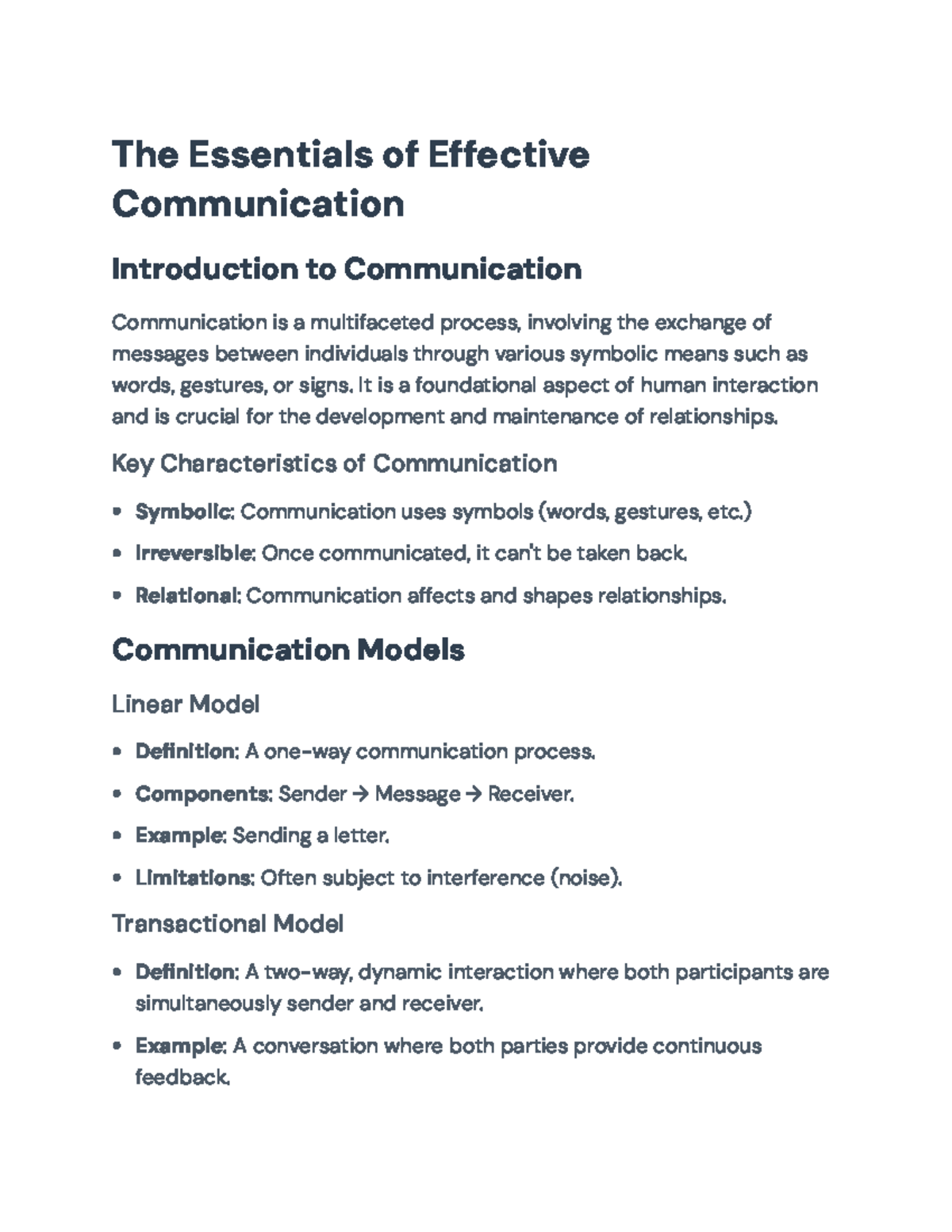 Effective Communication: Models, Contexts, and Social Media Insights ...