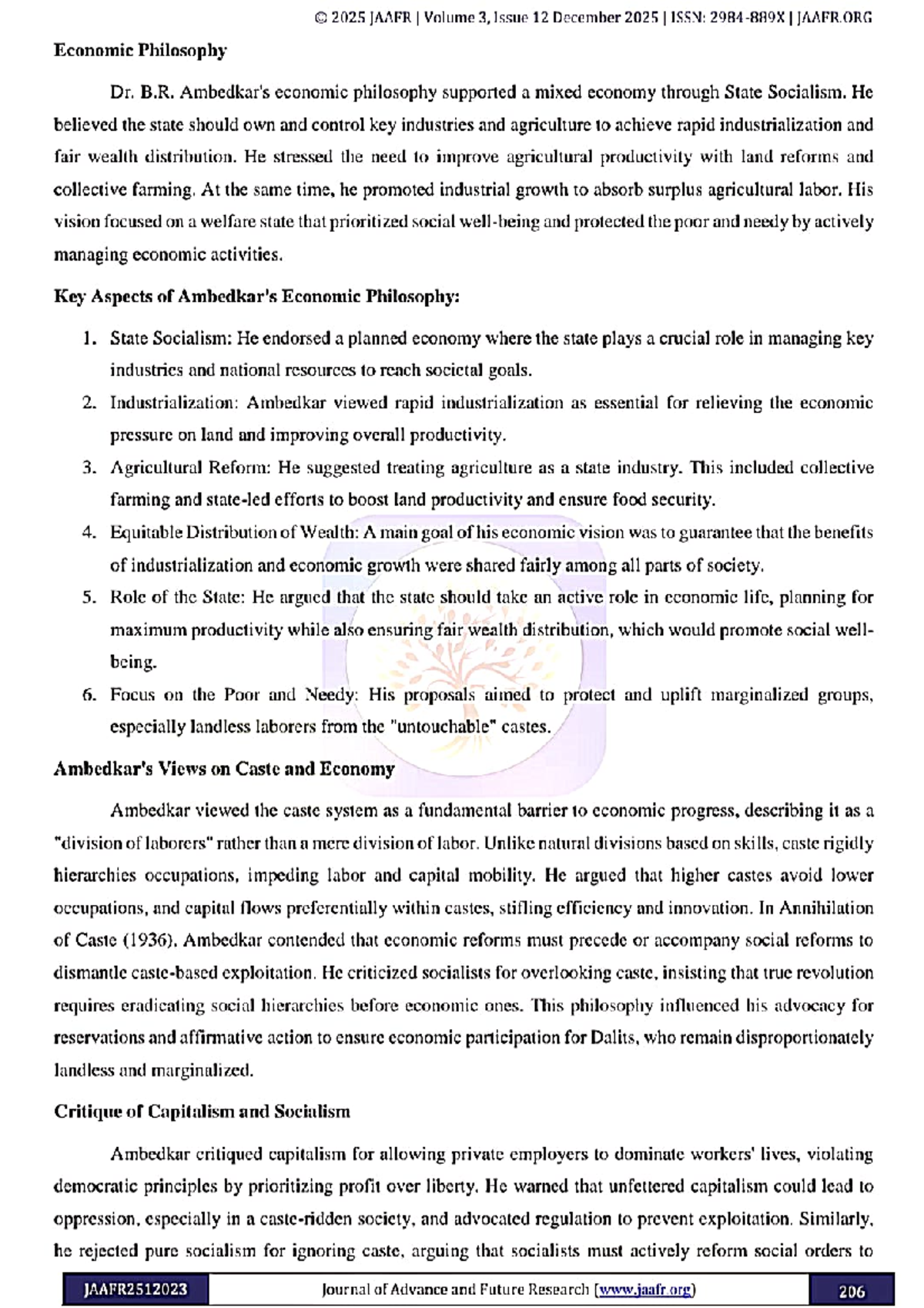 Ambedkar's Economic Planning: Insights on State Socialism and Reforms ...